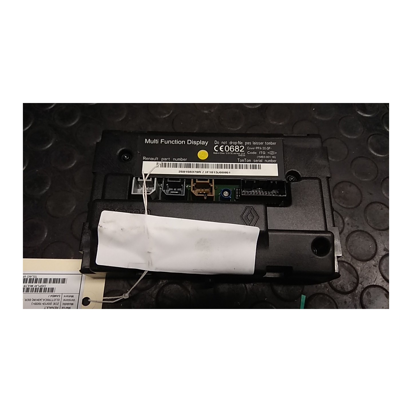 DISPLAY MULTIFUNZIONE 123 RENAULT ZOE (03/13-10/20) 5AMB4 NB5577019066001