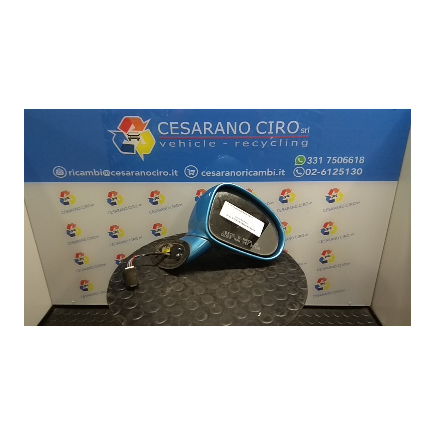 RETROVISORE EST. REGOLAZ. ELETTR. DX. 143 CHEVROLET (DAEWOO) MATIZ (M200) (04/05-12/10) B10S1 96600429