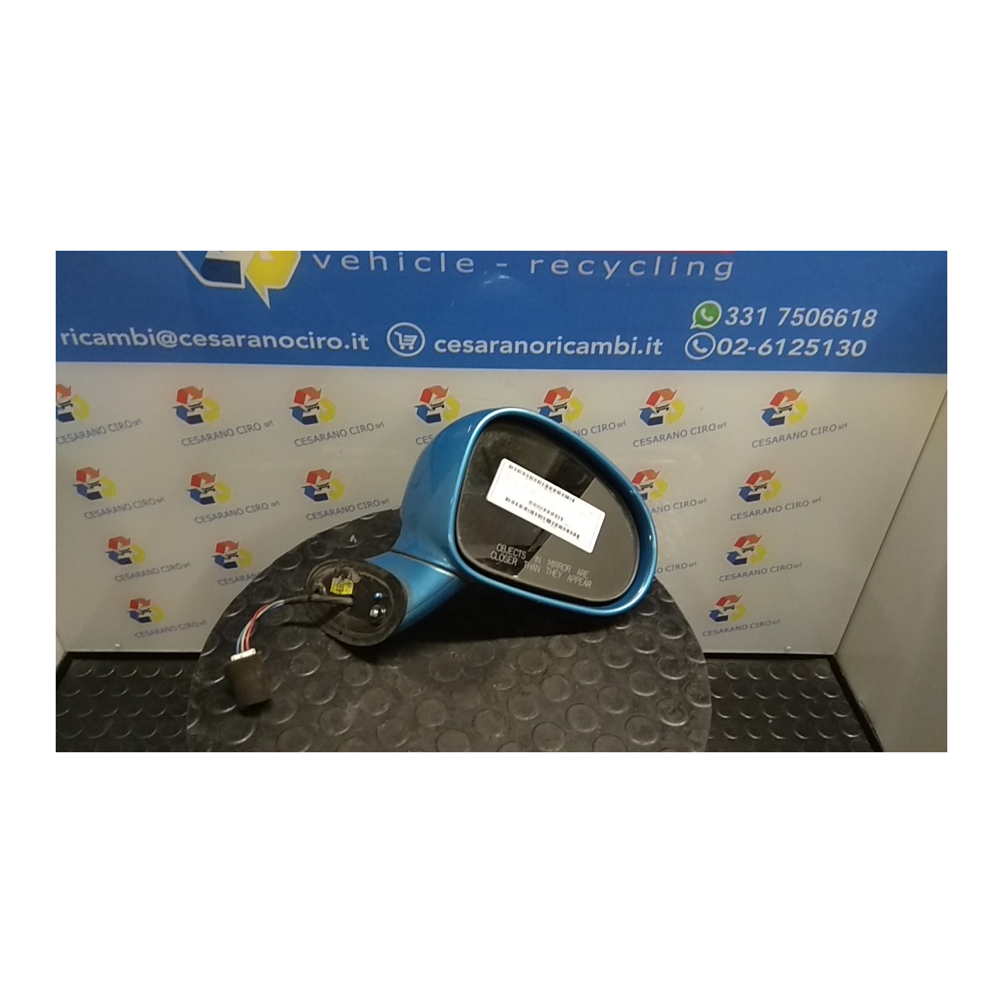 RETROVISORE EST. REGOLAZ. ELETTR. DX. 143 CHEVROLET (DAEWOO) MATIZ (M200) (04/05-12/10) B10S1 96600429