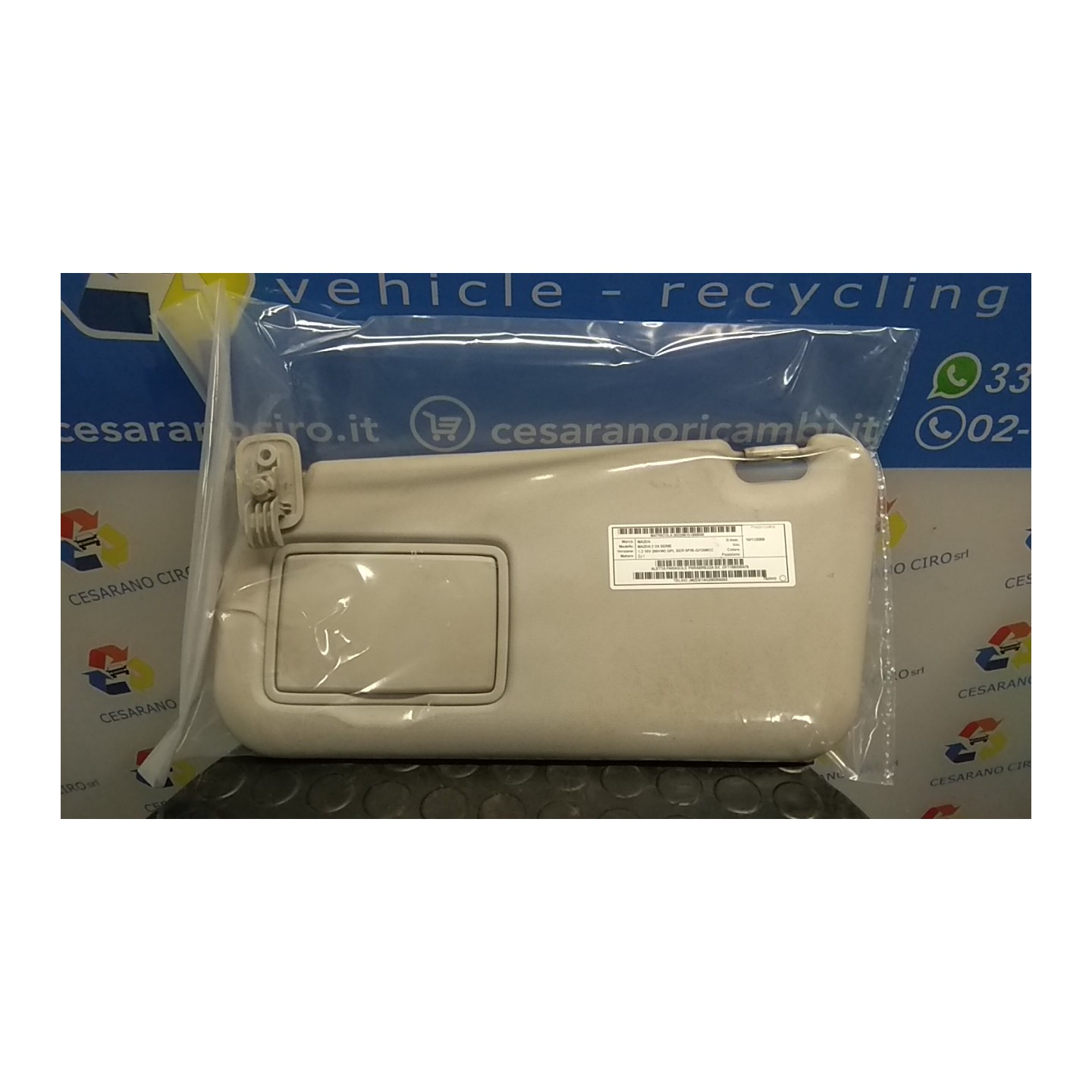 ALETTA PARASOLE PARABREZZA SX. 048 MAZDA MAZDA 2 2A SERIE (08/07-12/14 ZJ DF7169320A75