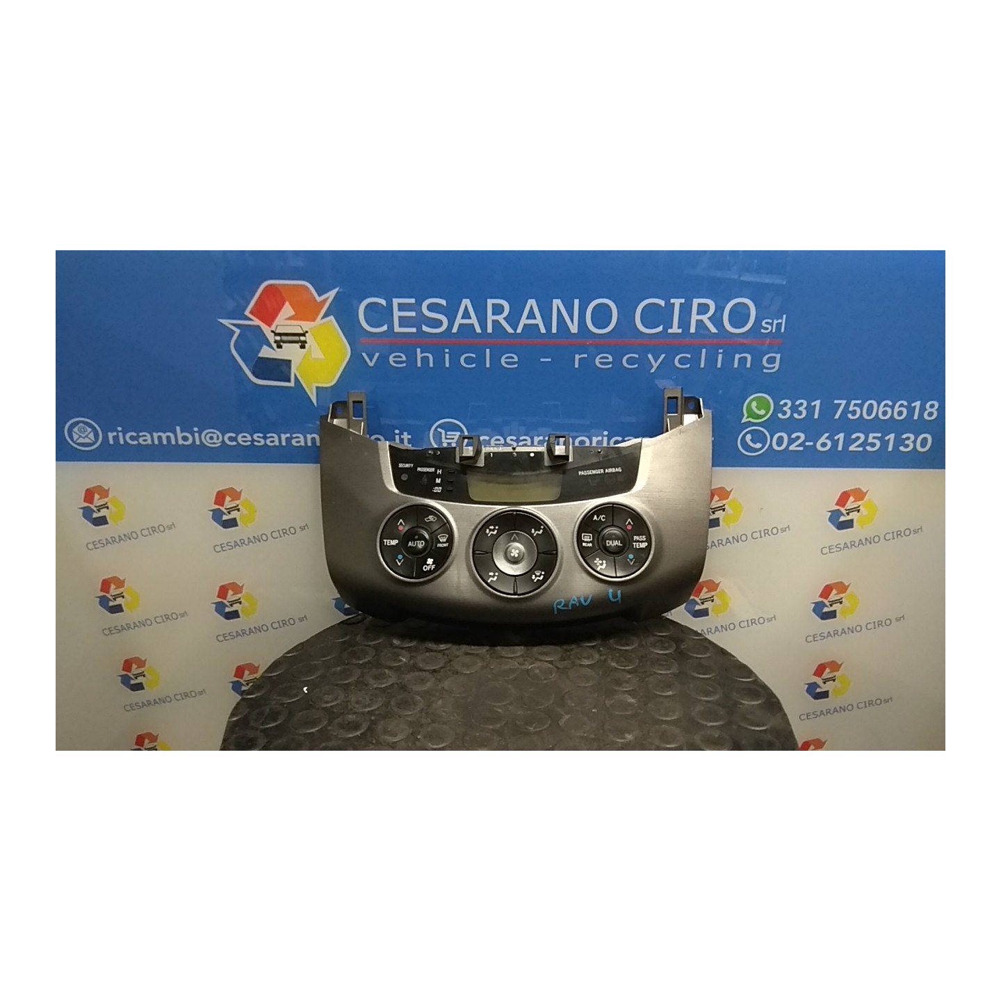 BLOCCO COMANDO CLIMATIZZAZIONE 092 TOYOTA RAV 4 3A SERIE (02/10-) 2ADFHV 5590242020