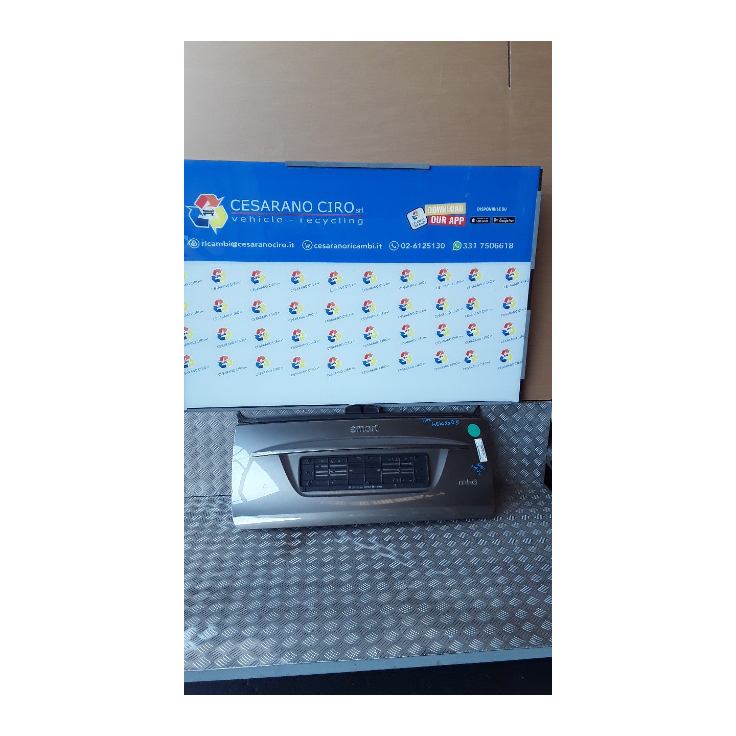 PORTELLO POST. 062 SMART FORTWO (A/C451) (09/10-09/15) 3B21 A4517420210
