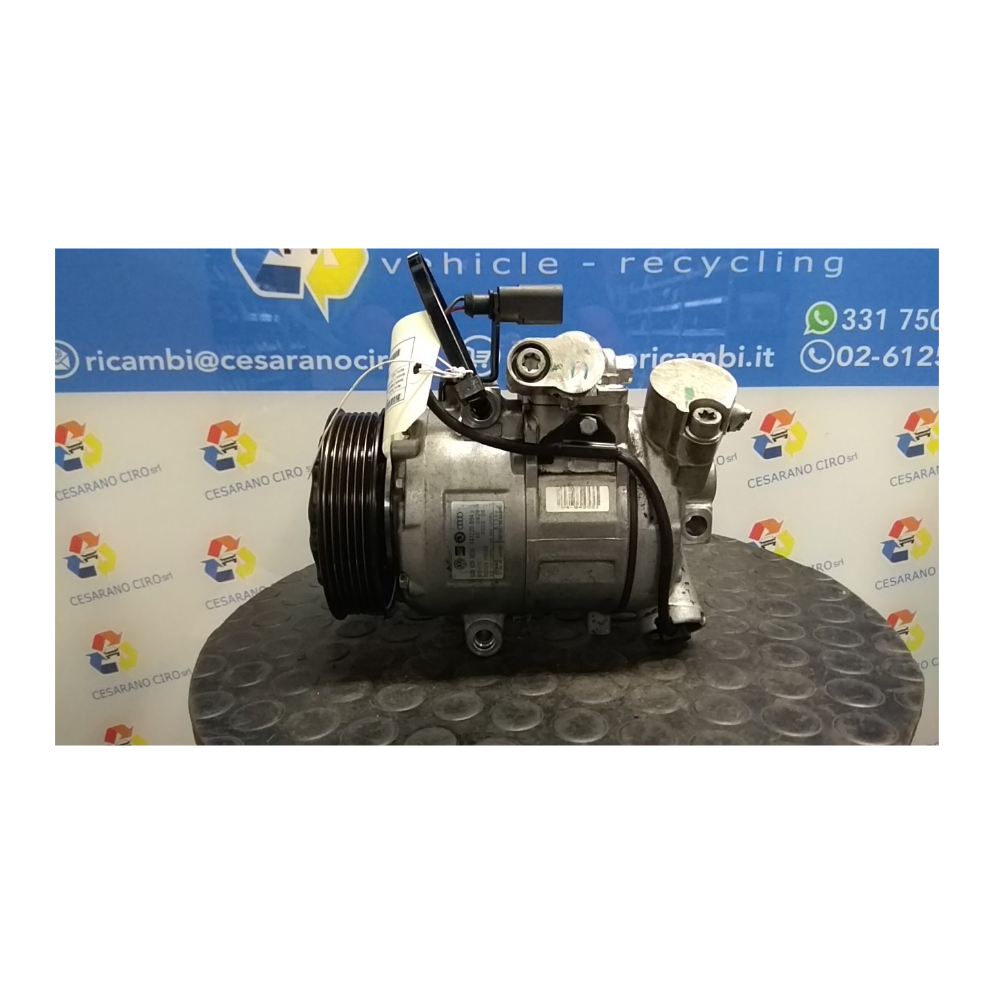 COMPRESSORE A/C 125 SKODA FABIA (6Y) (01/00-11/07) AZQ 6R0820803F