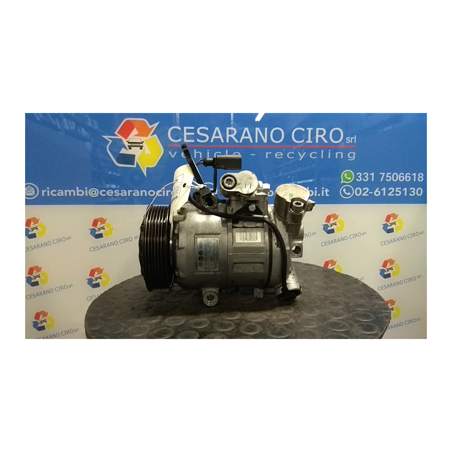 COMPRESSORE A/C 125 SKODA FABIA (6Y) (01/00-11/07) AZQ 6R0820803F