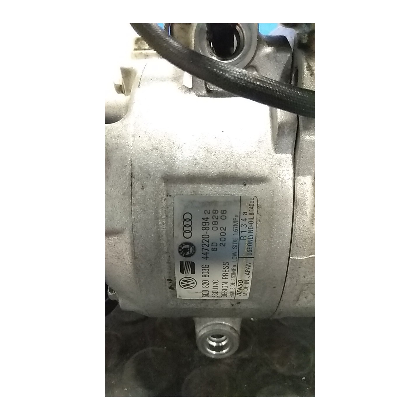 COMPRESSORE A/C 125 SKODA FABIA (6Y) (01/00-11/07) AZQ 6R0820803F
