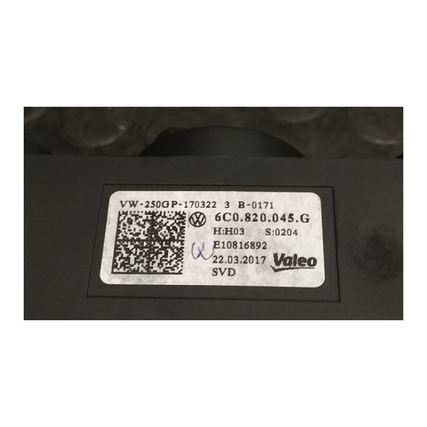 BLOCCO COMANDO CLIMATIZZAZIONE 115 VOLKSWAGEN POLO (6C) (03/14-02/18) CJZ 6C0819045
