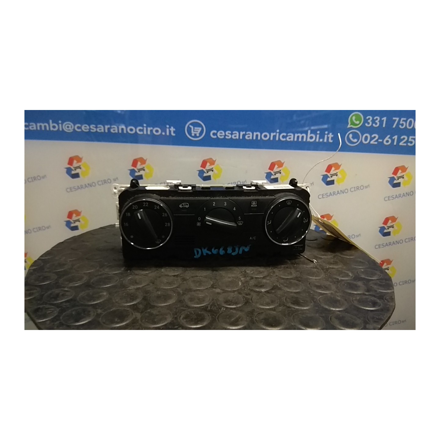 BLOCCO COMANDO CLIMATIZZAZIONE 153 MERCEDES-BENZ CLASSE B (T245) (03/05-03/13) 640940 A1698302285