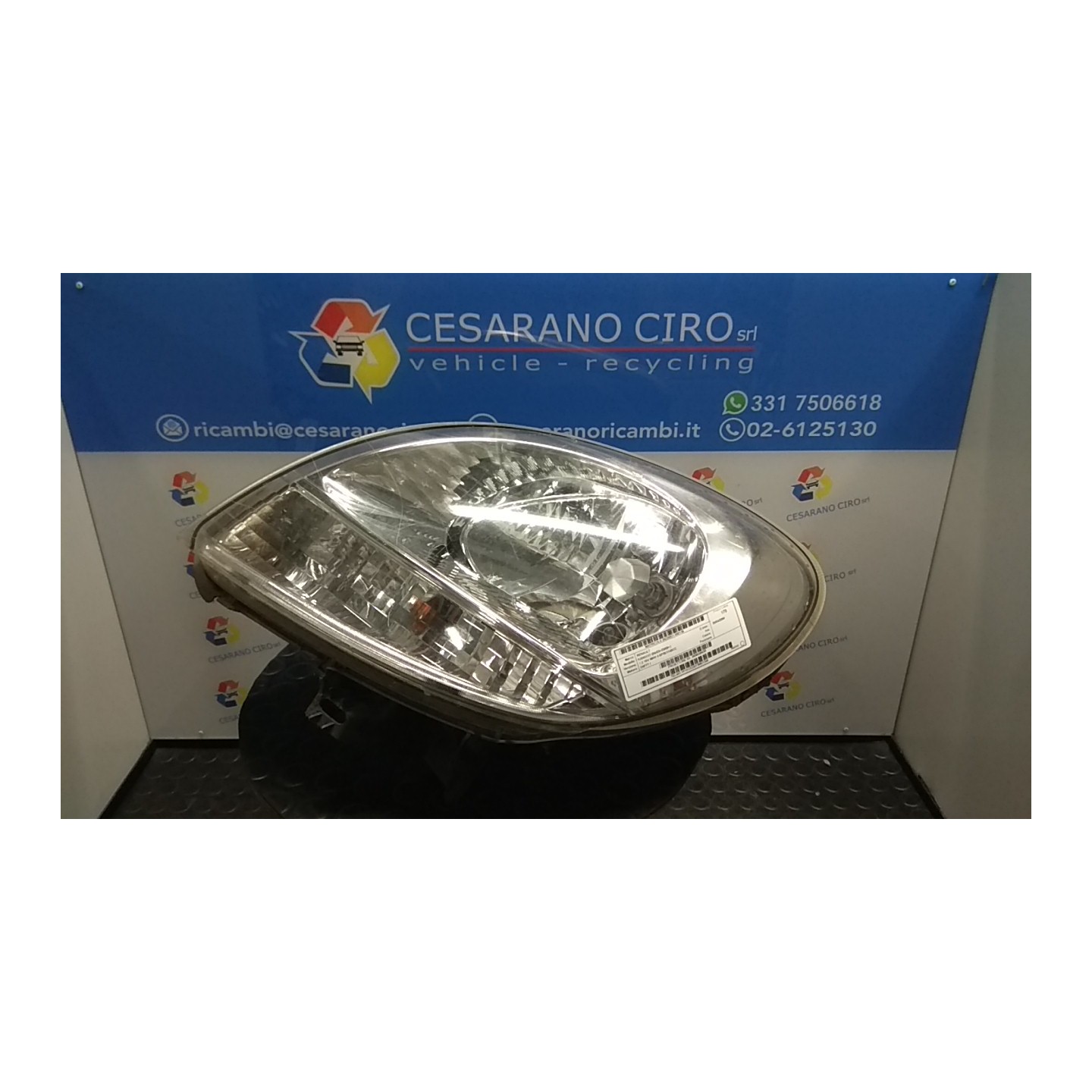 PROIETTORE SX. 136 RENAULT KANGOO (04/03-03/09) D4FF7 260603883R