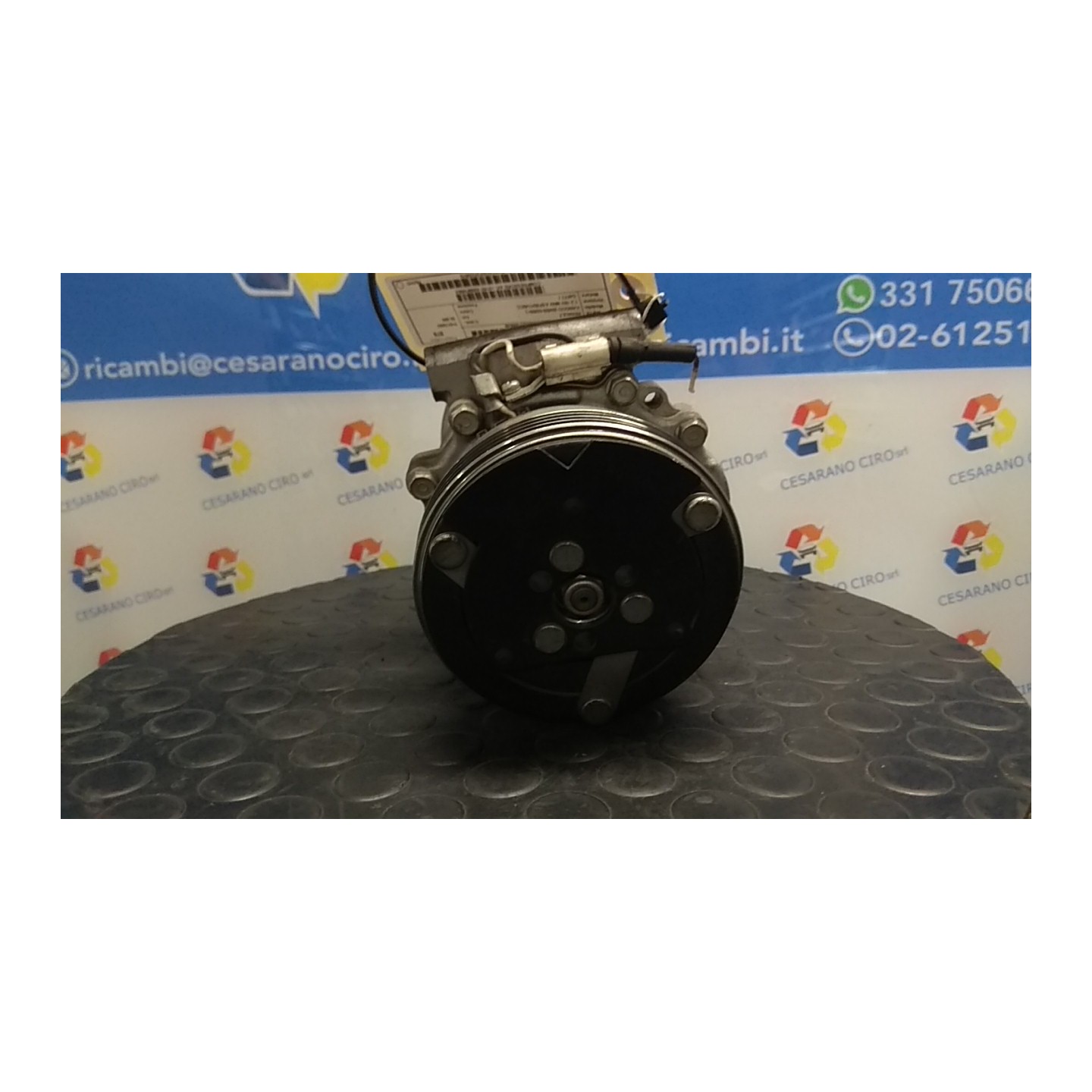 COMPRESSORE A/C -01/07 038 RENAULT KANGOO (04/03-03/09) D4FF7 8200618853