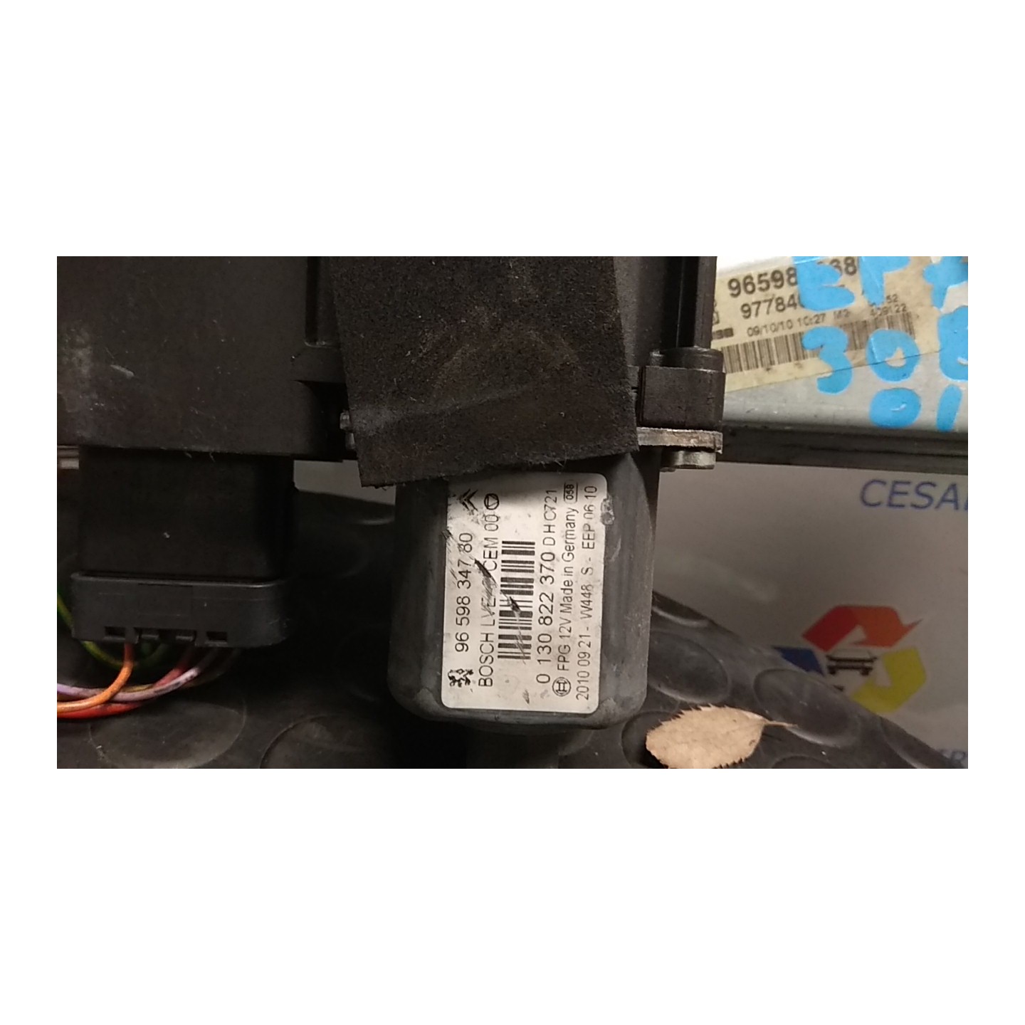 ALZACRISTALLO ELETTR. PORTA POST. DX. 041 PEUGEOT 308 (08/07-) 9HR 9224E2