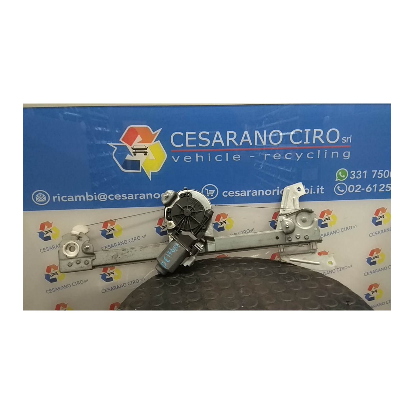 ALZACRISTALLO ELETTR. PORTA ANT. C/MOTORINO DX. 050 CITROEN C1 (05/05-04/14) 1KR 9222T6