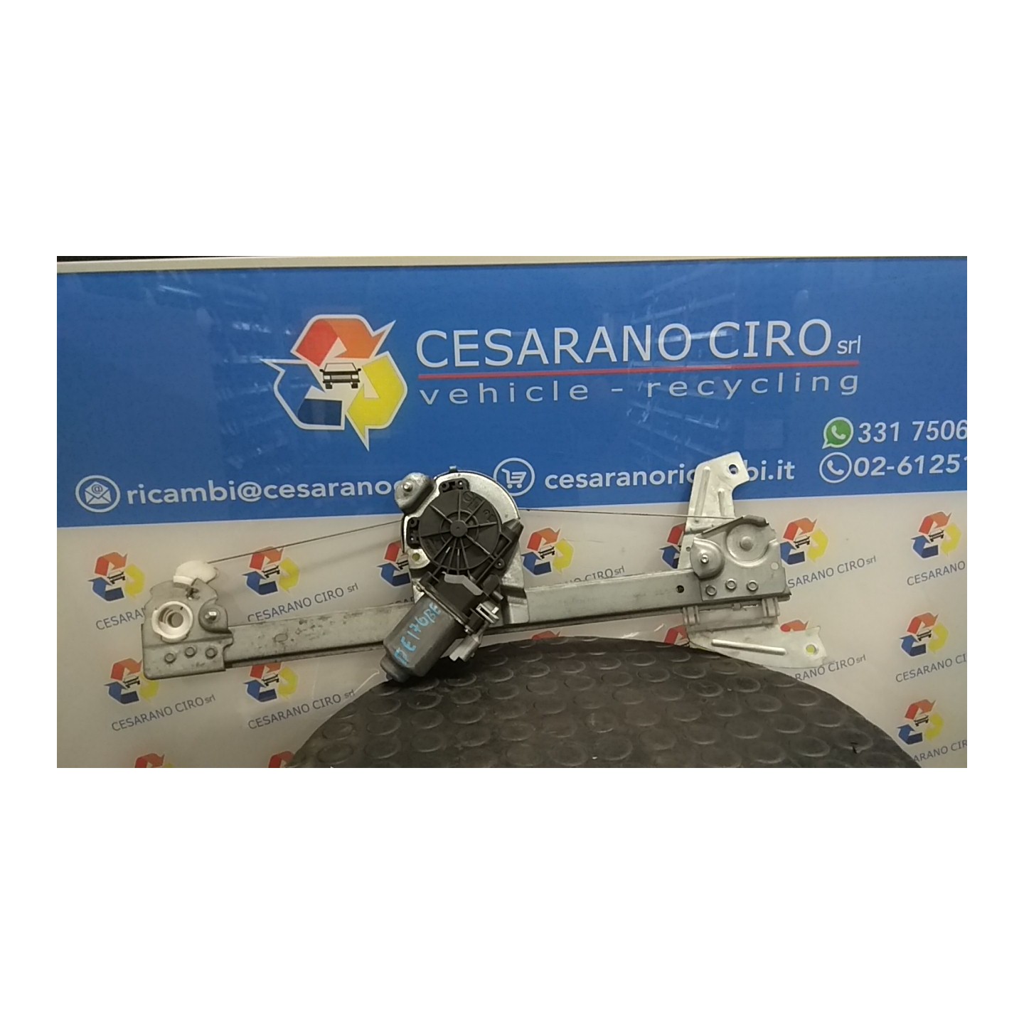 ALZACRISTALLO ELETTR. PORTA ANT. C/MOTORINO DX. 050 CITROEN C1 (05/05-04/14) 1KR 9222T6