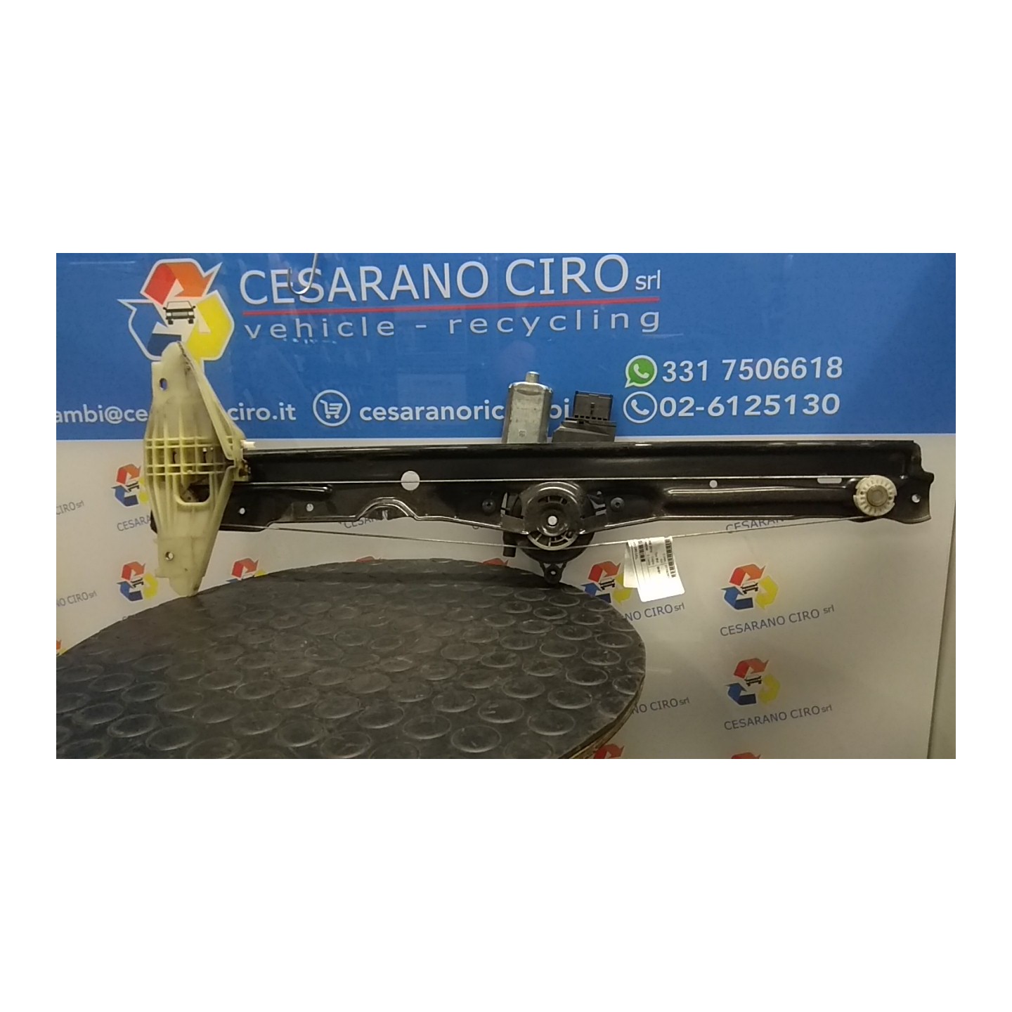 ALZACRISTALLO ELETTR. PORTA ANT. CON MOTORINO SX. 052 PEUGEOT EXPERT FURGONE 4A SERIE (02/16 BH01 9806619480