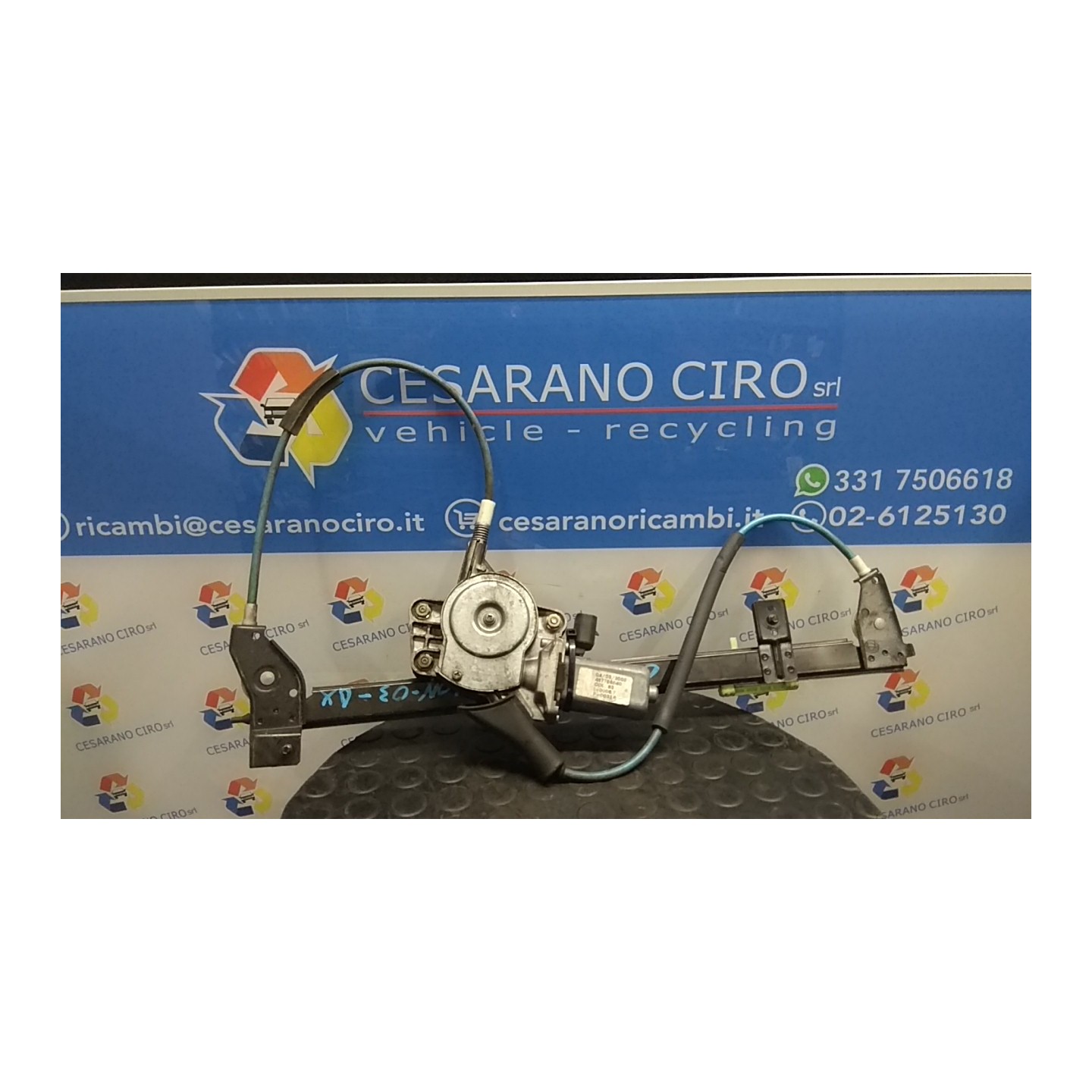 ALZACRISTALLO ELETTR. PORTA ANT. CON MOTORINO DX. 061 LANCIA Y (10/00-03/04) 188A4000 46778564