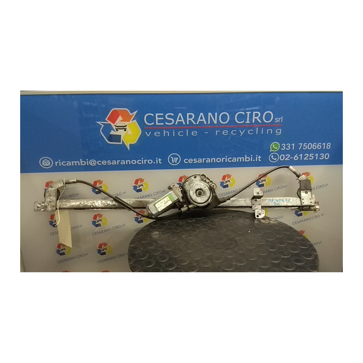 ALZACRISTALLO ELETTR. PORTA ANT. CON MOTORINO DX 063 FIAT DUCATO (PE) (05/94-05/98) 149B1000 NB0070006028001DX
