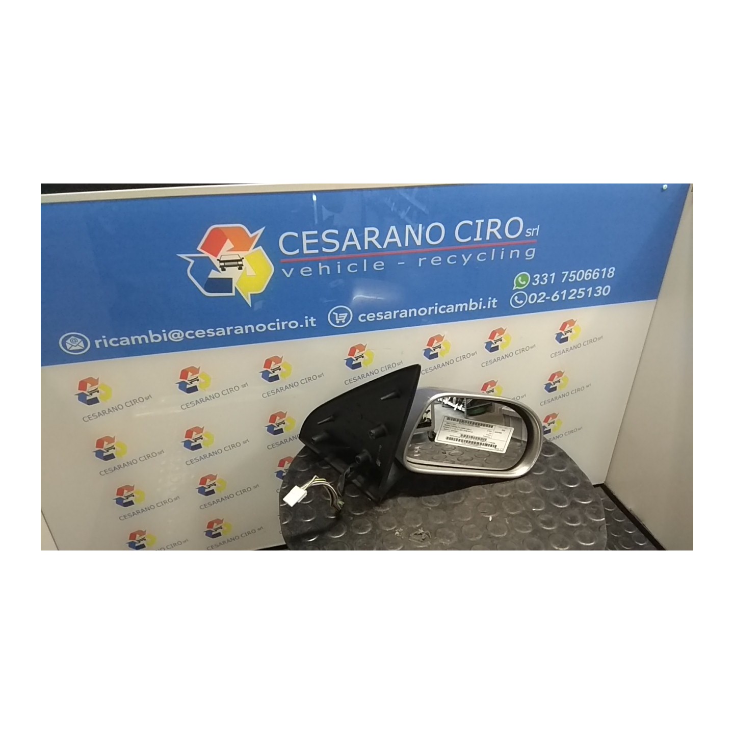 RETROVISORE EST. REGOLAZ. ELETTR. PRIMER DX. 040 FIAT BRAVA (1V) (09/95-12/98) 182A4000 711054099