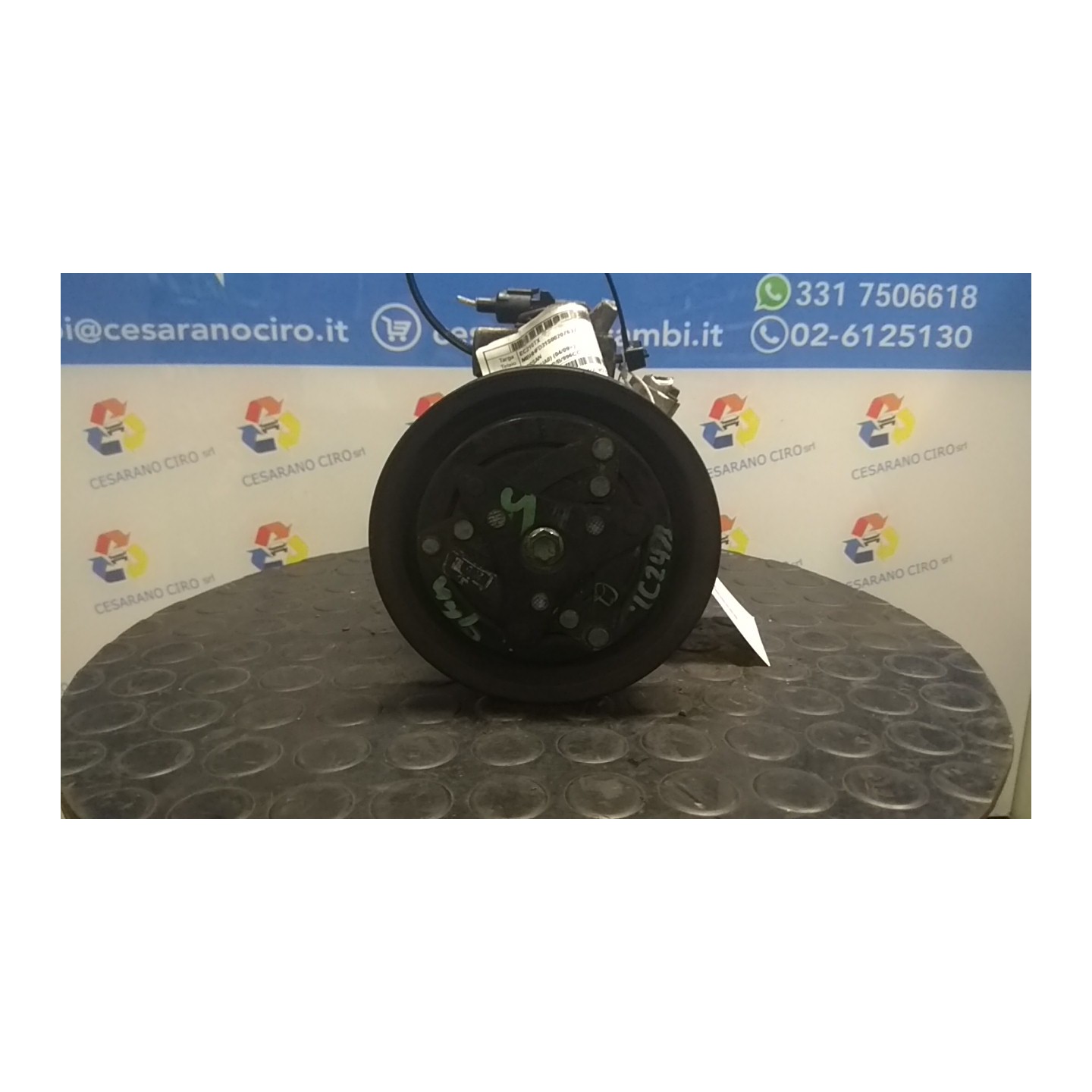 COMPRESSORE A/C 073 NISSAN PIXO (UA0) (04/09-) K10B 276304A00G