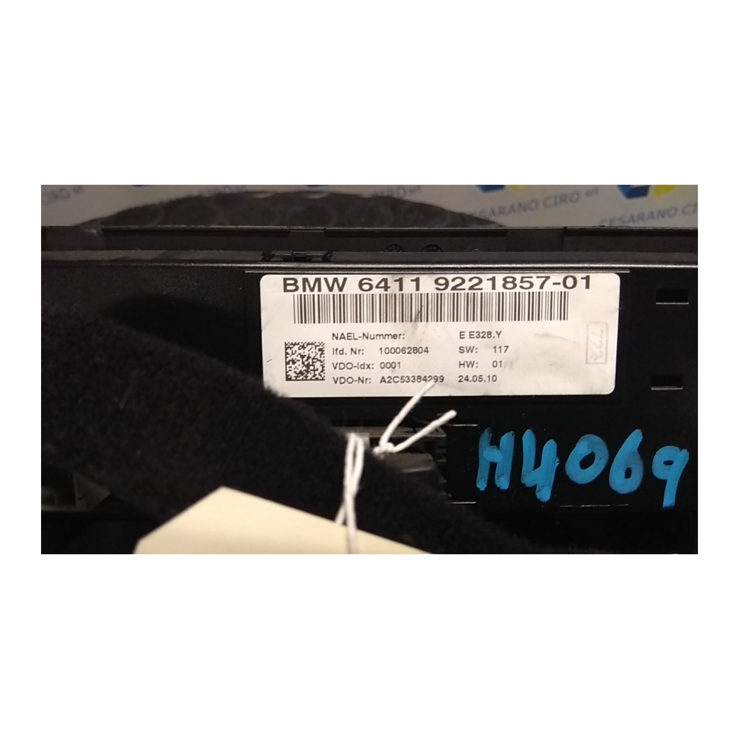 BLOCCO COMANDO CLIMATIZZAZIONE 075 BMW SERIE 3 (E90/E91) (09/08-) N47D20C 64119221853