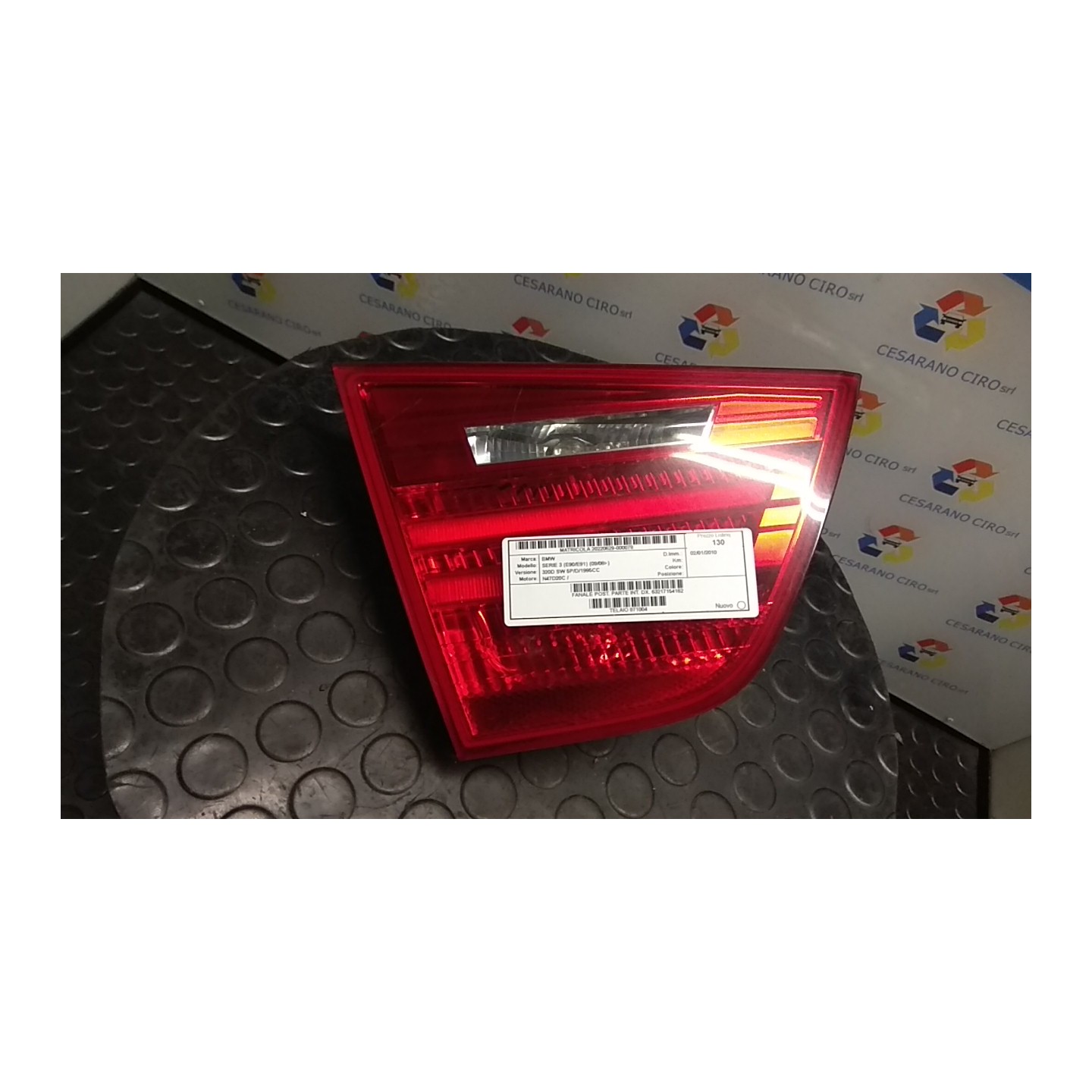 FANALE POST. PARTE INT. DX. 078 BMW SERIE 3 (E90/E91) (09/08-) N47D20C 63217154162