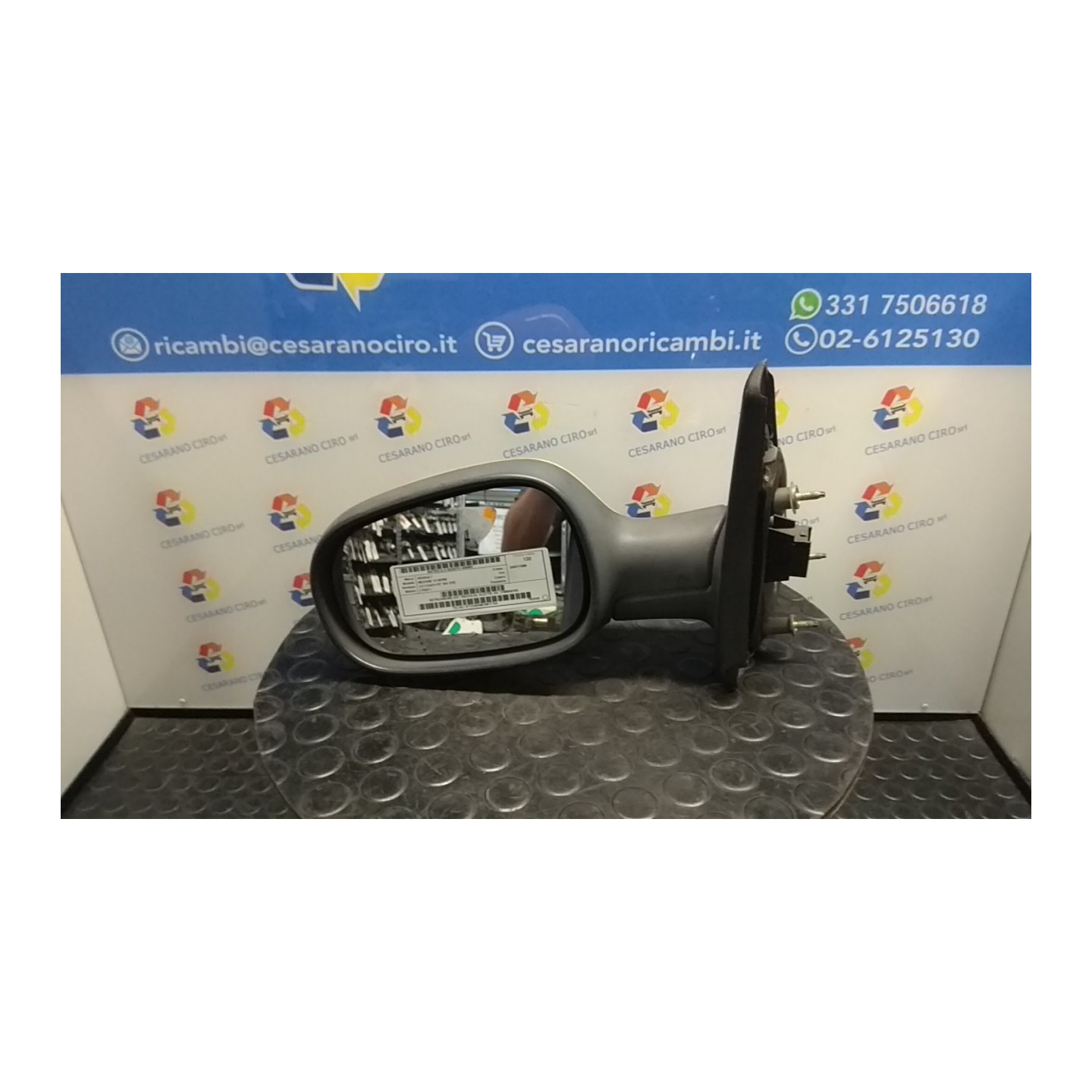RETROVISORE EST. REGOLAZ. ELETTR. SX. 087 RENAULT MEGANE 1A SERIE (01/96-09/99) F7RD7 7700834183