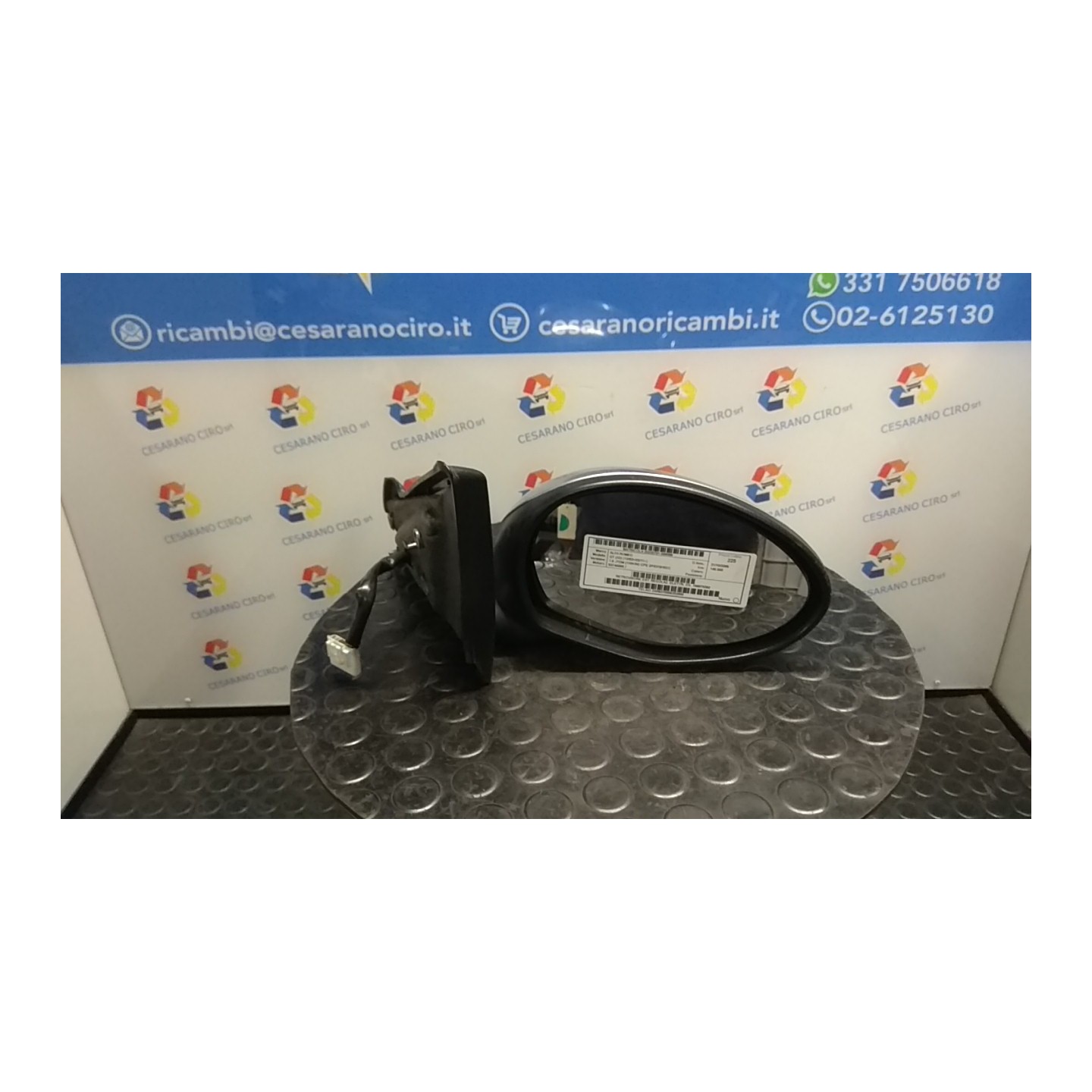RETROVISORE EST. REGOLAZ. ELETTR. DX. 099 ALFA ROMEO GT (X2) (12/03-03/11) 937A5000 156079382