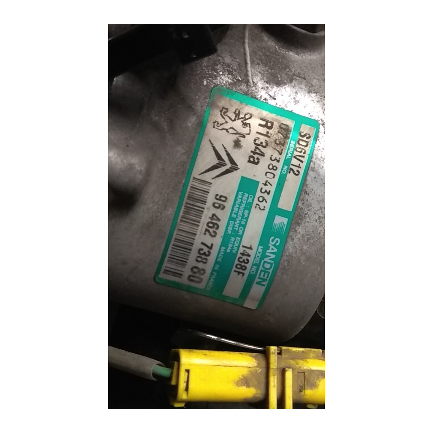 COMPRESSORE A/C OPR 09155 009 PEUGEOT 307 (04/01-12/06) KFU 6453JL