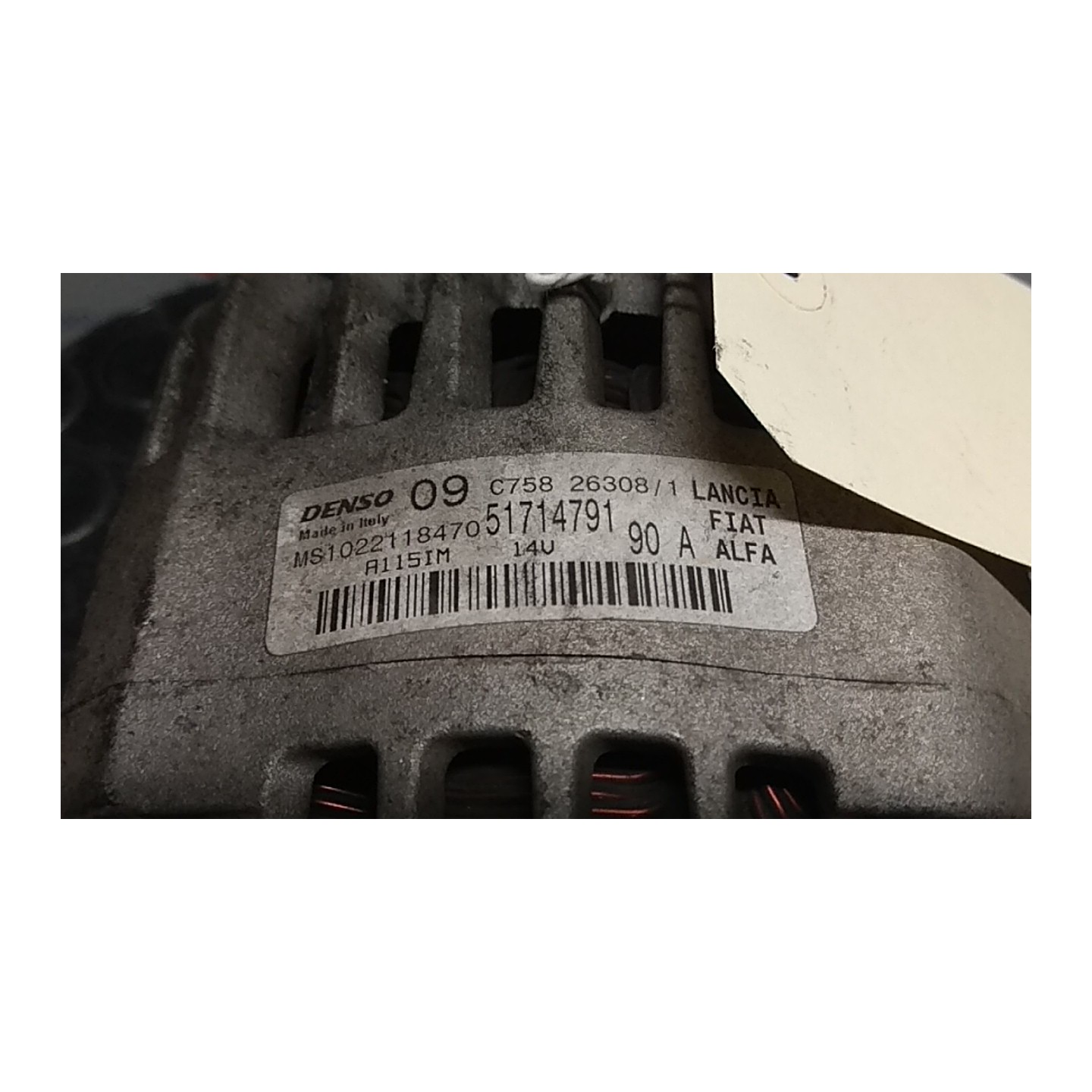 ALTERNATORE 90AMP 023 FIAT BRAVO (3L) (01/07-03/10) 192B2000 52003532