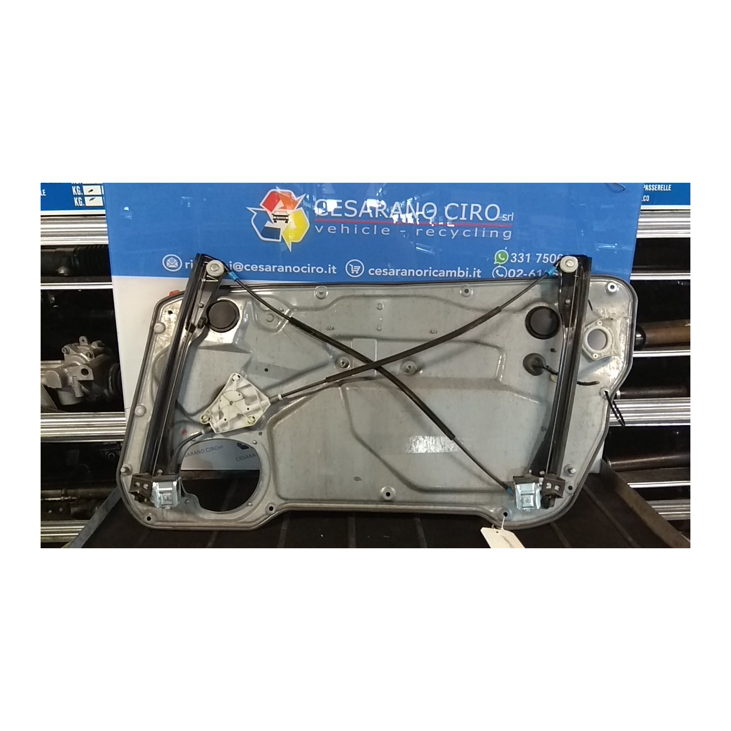ALZACRISTALLO PORTA ANT. SX. 097 SEAT IBIZA (6L) (12/01-08/09) BBY 6L3837461