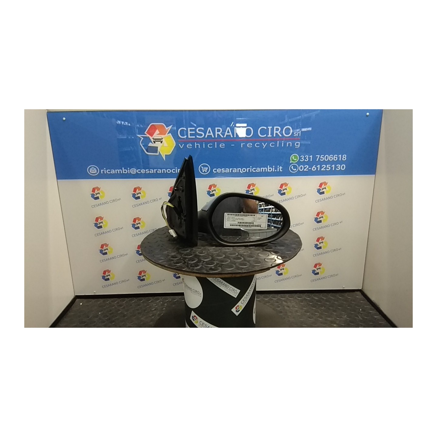 RETROVISORE EST. REGOLAZ. ELETTR. TERMICO,06/05 DX. 108 LANCIA YPSILON (TE) (06/03-09/06) 188A9000 735345129
