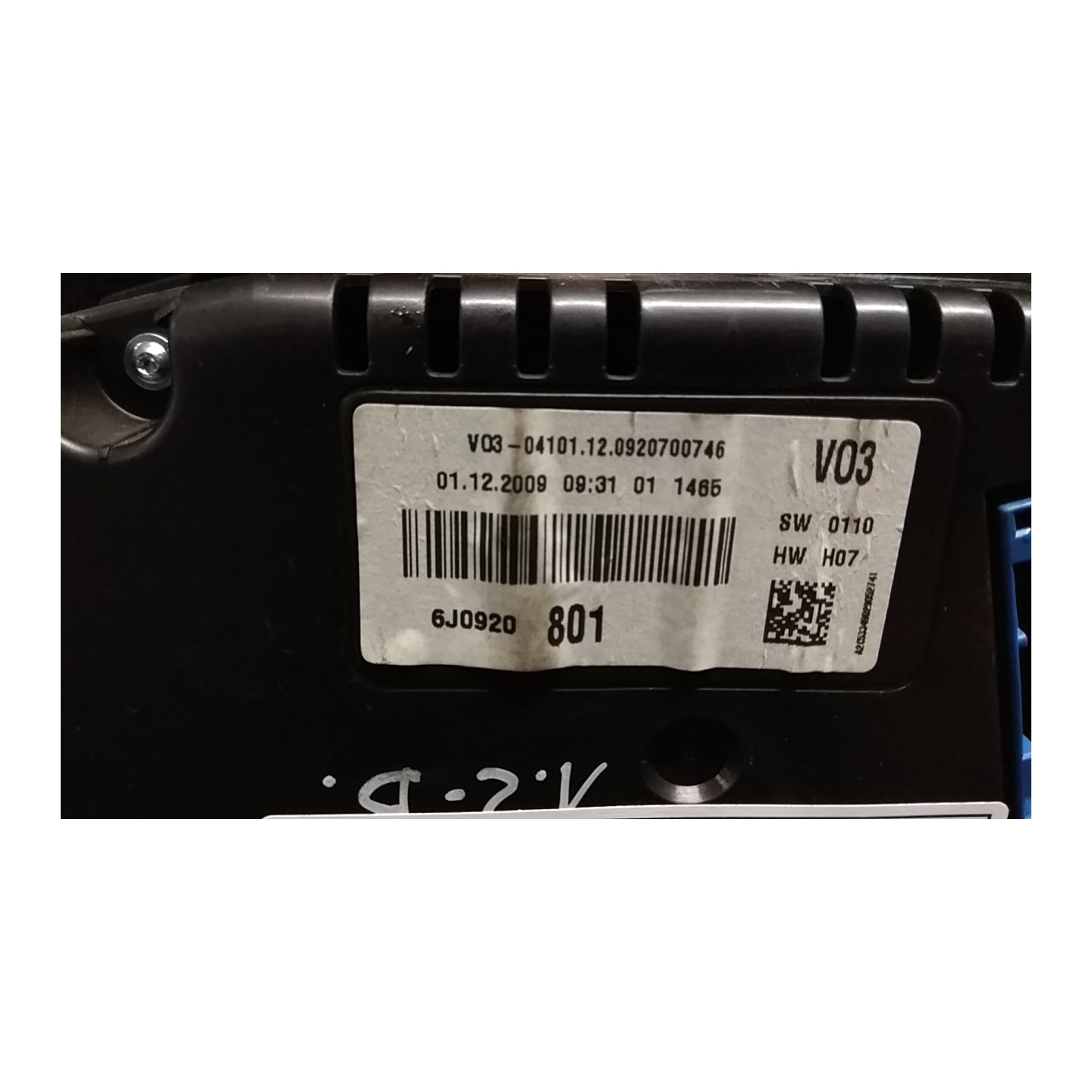 QUADRO STRUMENTI COMPL. 012 SEAT IBIZA (6J) (05/08-03/13) CGP 6J0920801X
