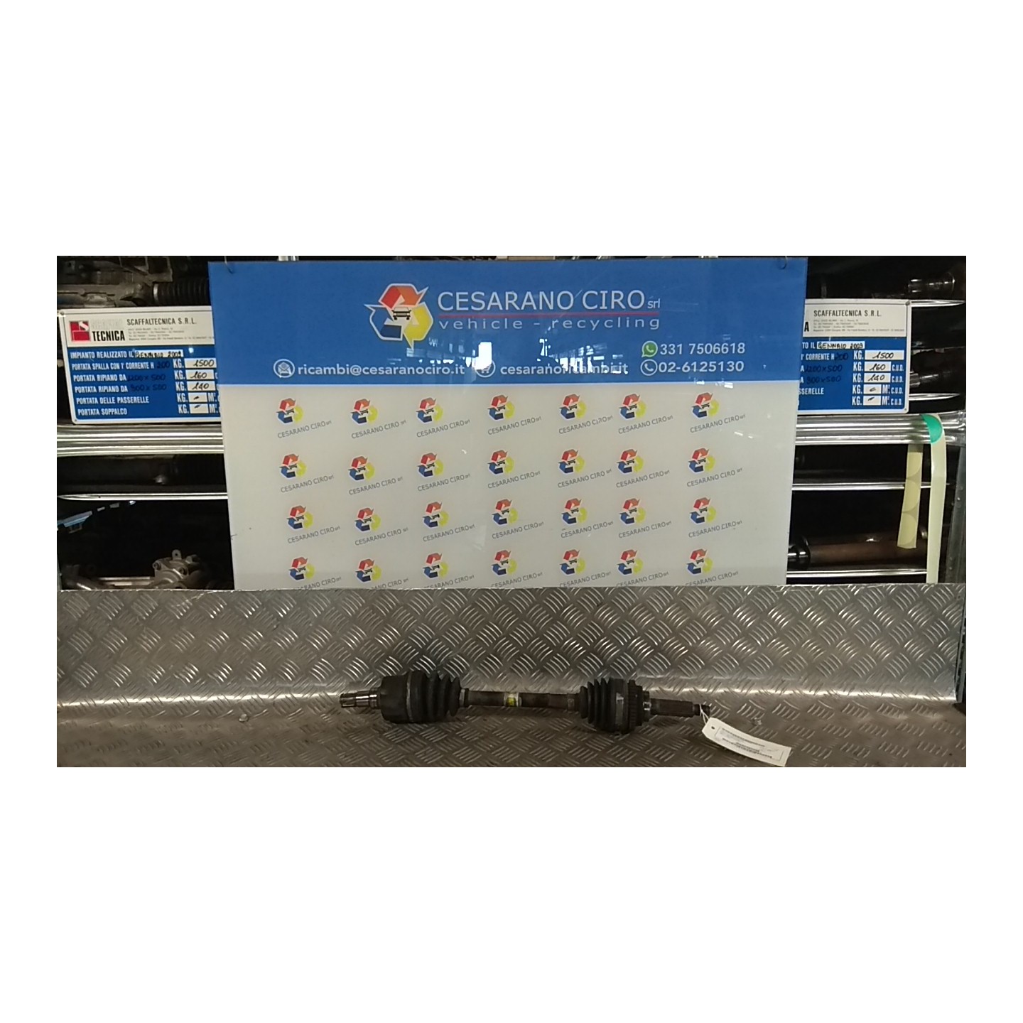 SEMIALBERO ANT. COMPL. SX. 012 CHEVROLET (DAEWOO) MATIZ (M200) (04/05-12/10) B10S1 96396119