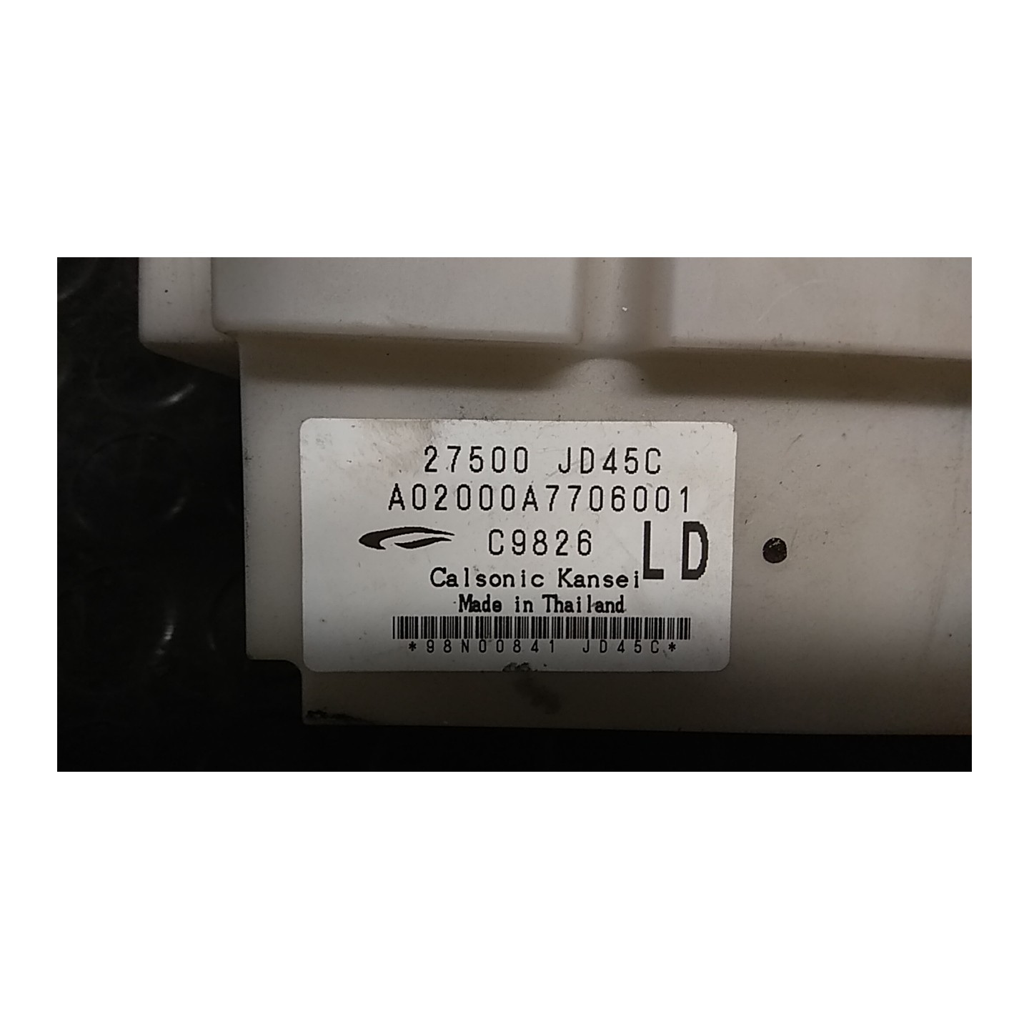 BLOCCO COMANDO CLIMATIZZAZIONE 056 NISSAN QASHQAI (J10E/JJ10E) (02/07-12 K9K 27500JD45C
