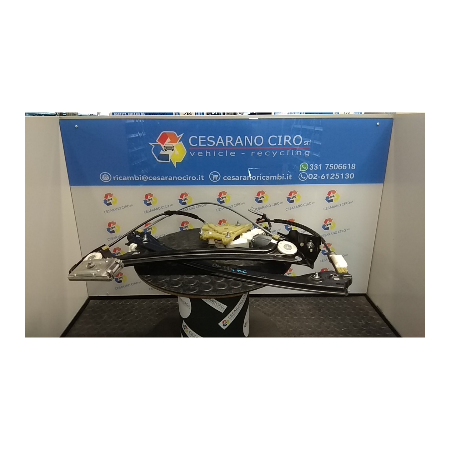 ALZACRISTALLO ELETTR. PORTA ANT. DX. 006 BMW SERIE 3 (E93) CABRIO (03/07-09 N54B30A 51337193456