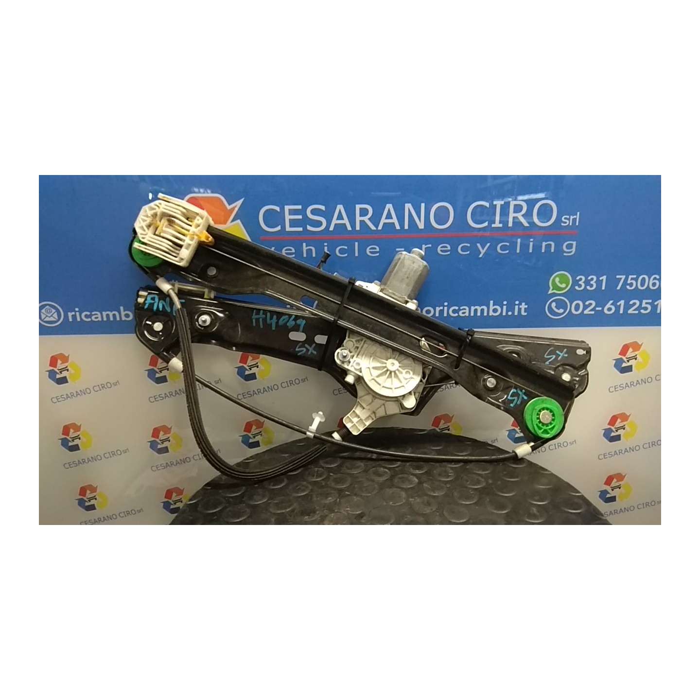 ALZACRISTALLO ELETTR. PORTA ANT. SX. 011 BMW SERIE 3 (E90/E91) (09/08-) N47D20C 51337140587