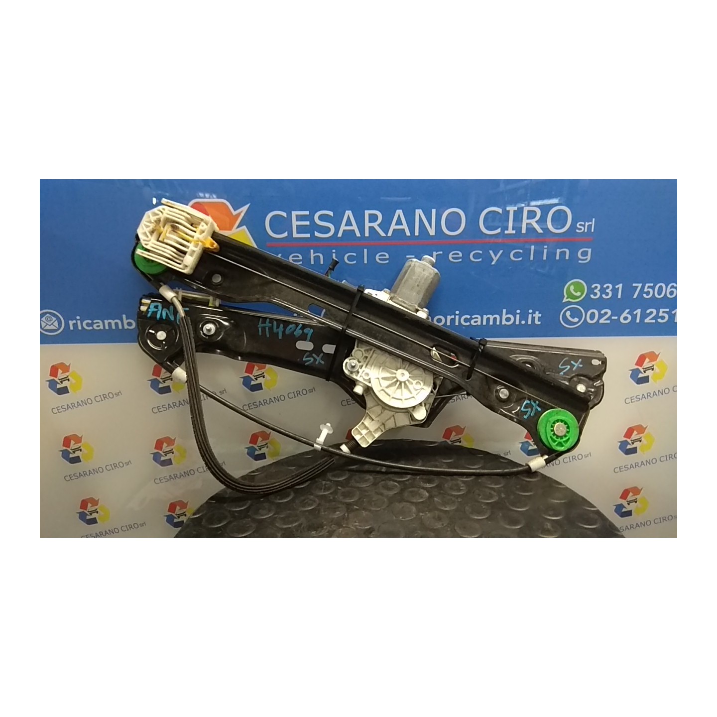 ALZACRISTALLO ELETTR. PORTA ANT. SX. 011 BMW SERIE 3 (E90/E91) (09/08-) N47D20C 51337140587