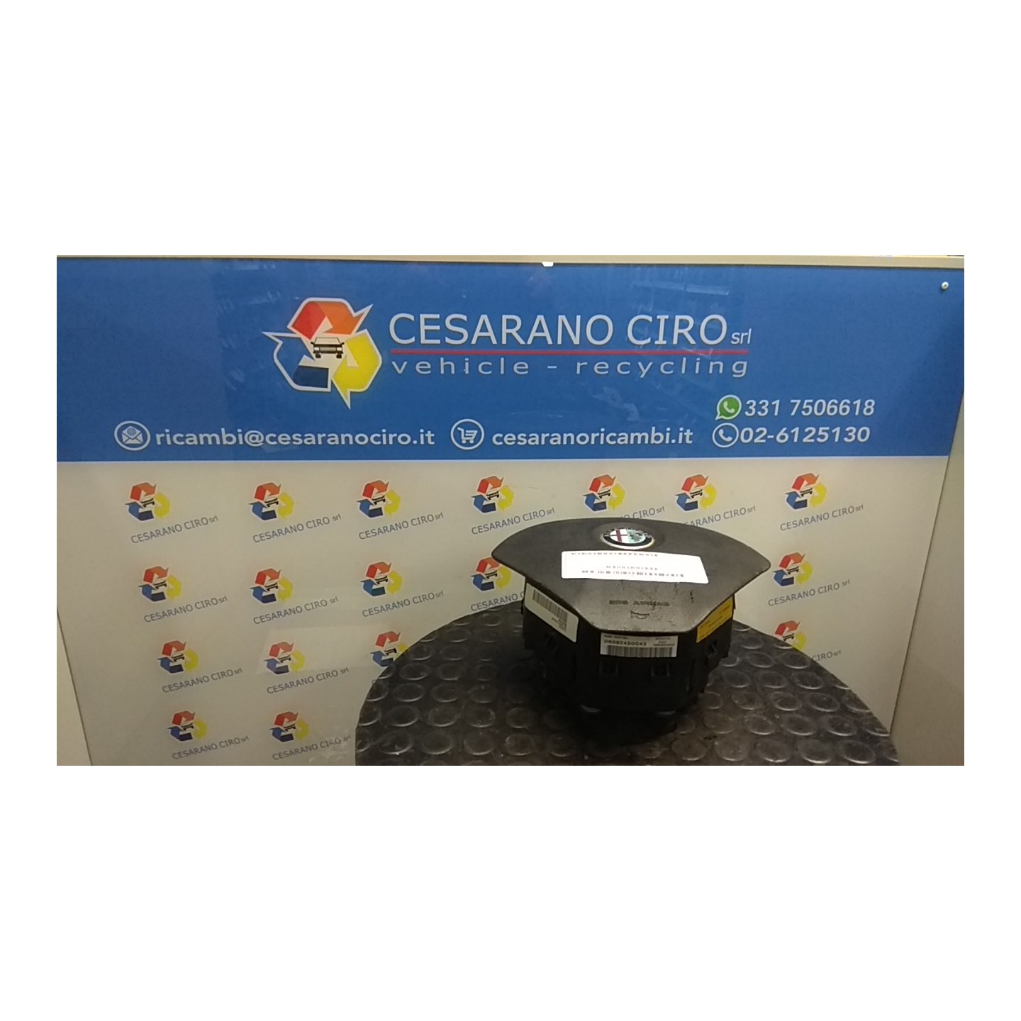 DISPOSITIVO AIRBAG LATO GUIDA 019 ALFA ROMEO MITO (X6) (06/08-06/11) 955A1000 156106800