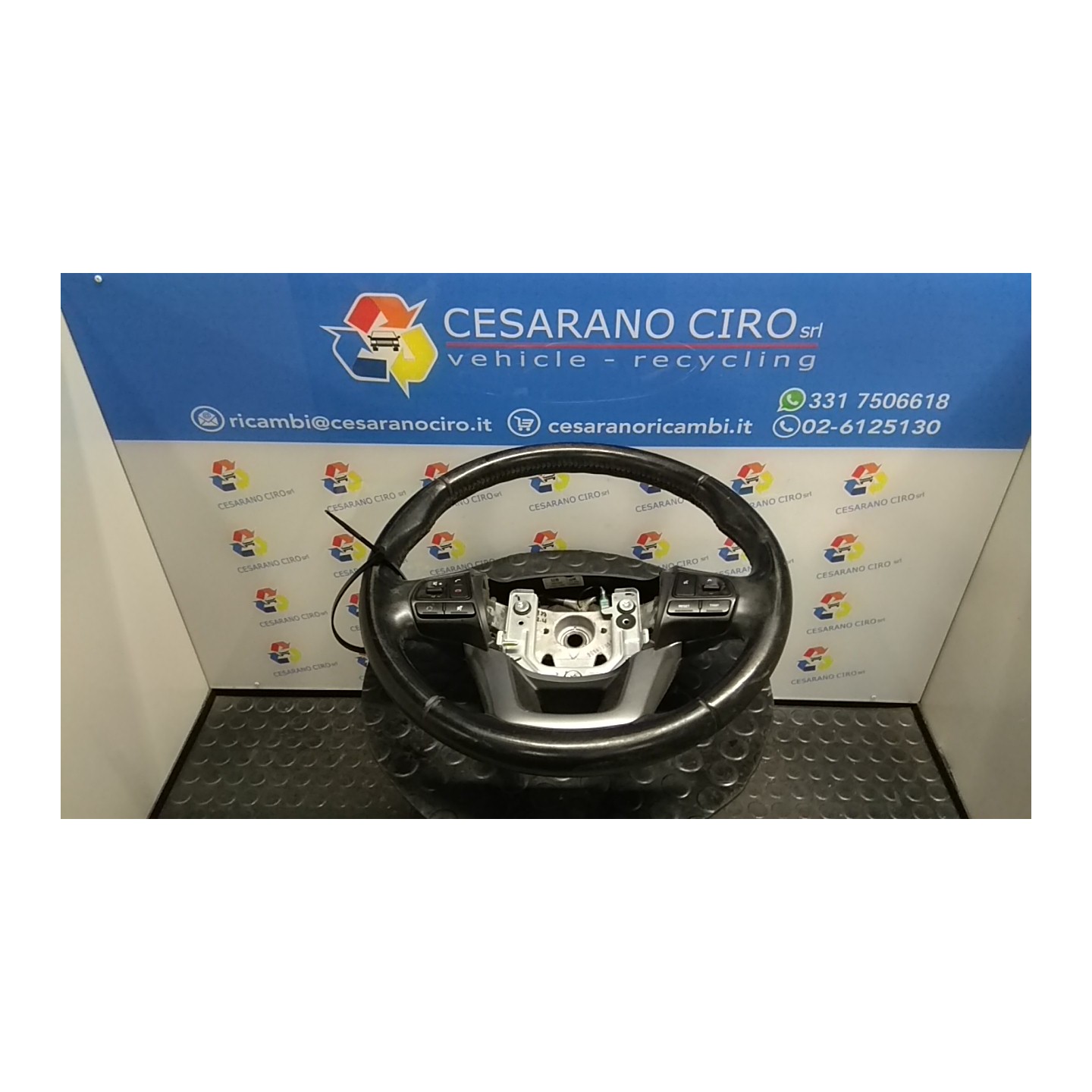 VOLANTE PELLE 078 KIA RIO 3A SERIE (01/15-10/17) G4LA 561201W101HU