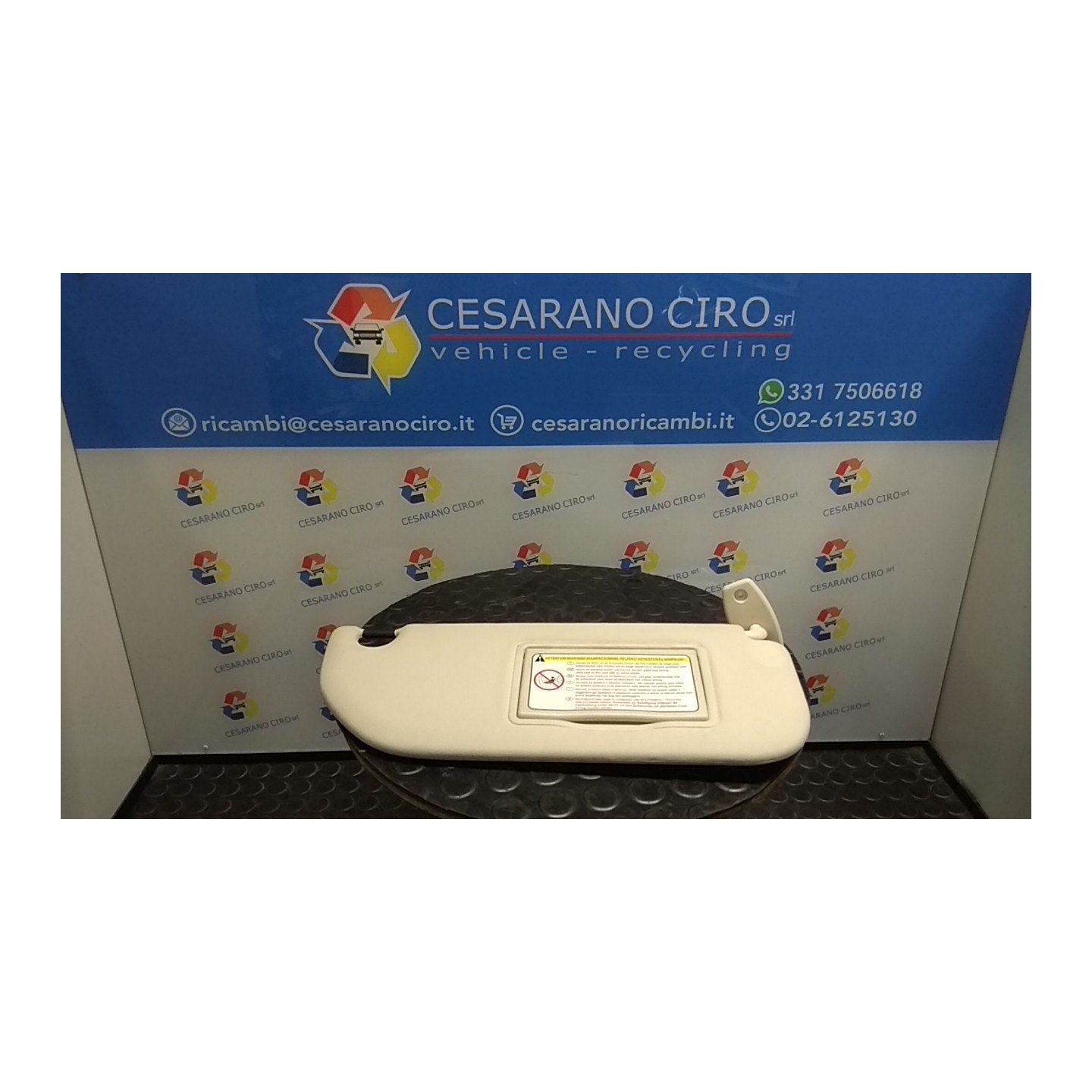 ALETTA PARASOLE PARABREZZA OCCULTABILE DX. 068 CITROEN C4 (11/04-10/10) NFU 8143JF