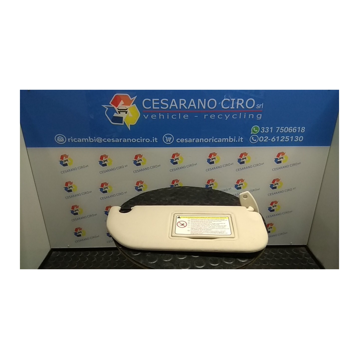 ALETTA PARASOLE PARABREZZA OCCULTABILE DX. 068 CITROEN C4 (11/04-10/10) NFU 8143JF