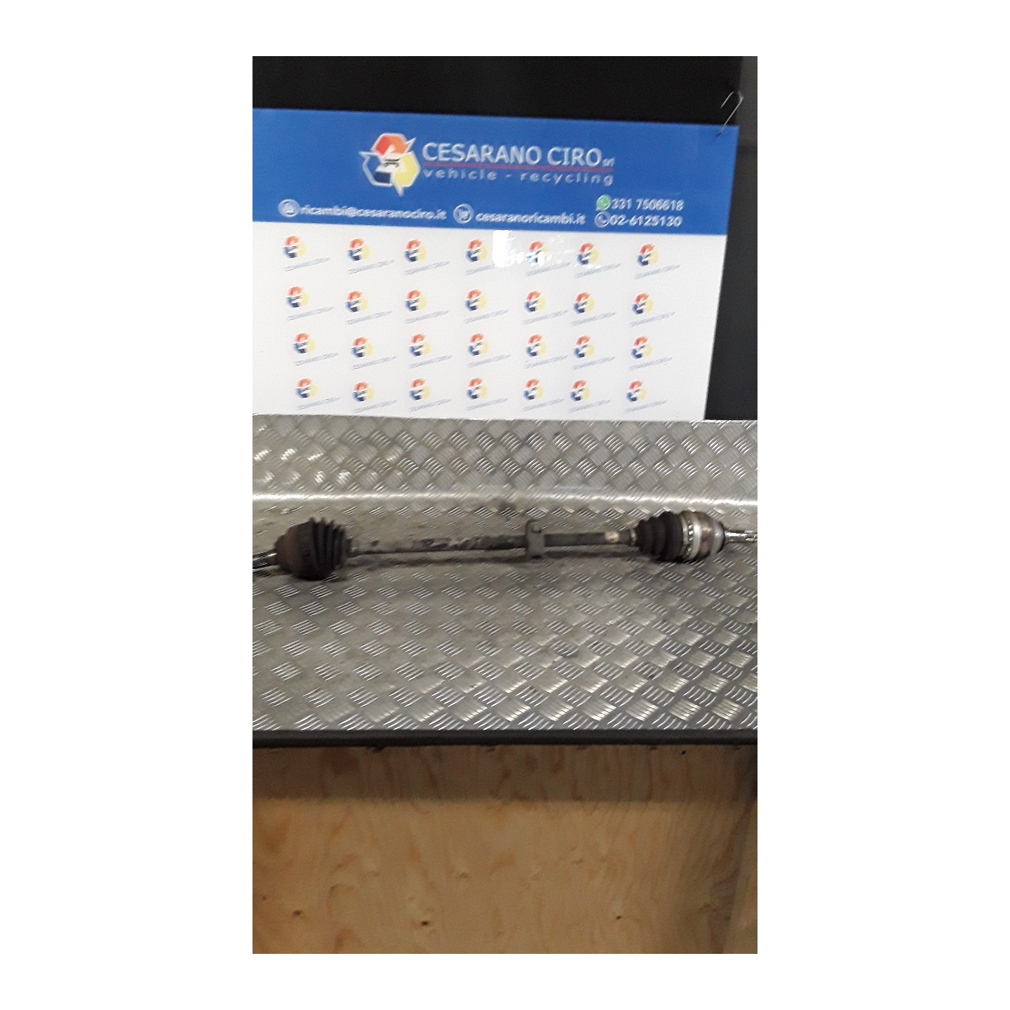SEMIALBERO ANT. COMPL. DX. 027 OPEL ZAFIRA (T98) (03/99-12/05) X18XE1 93176559