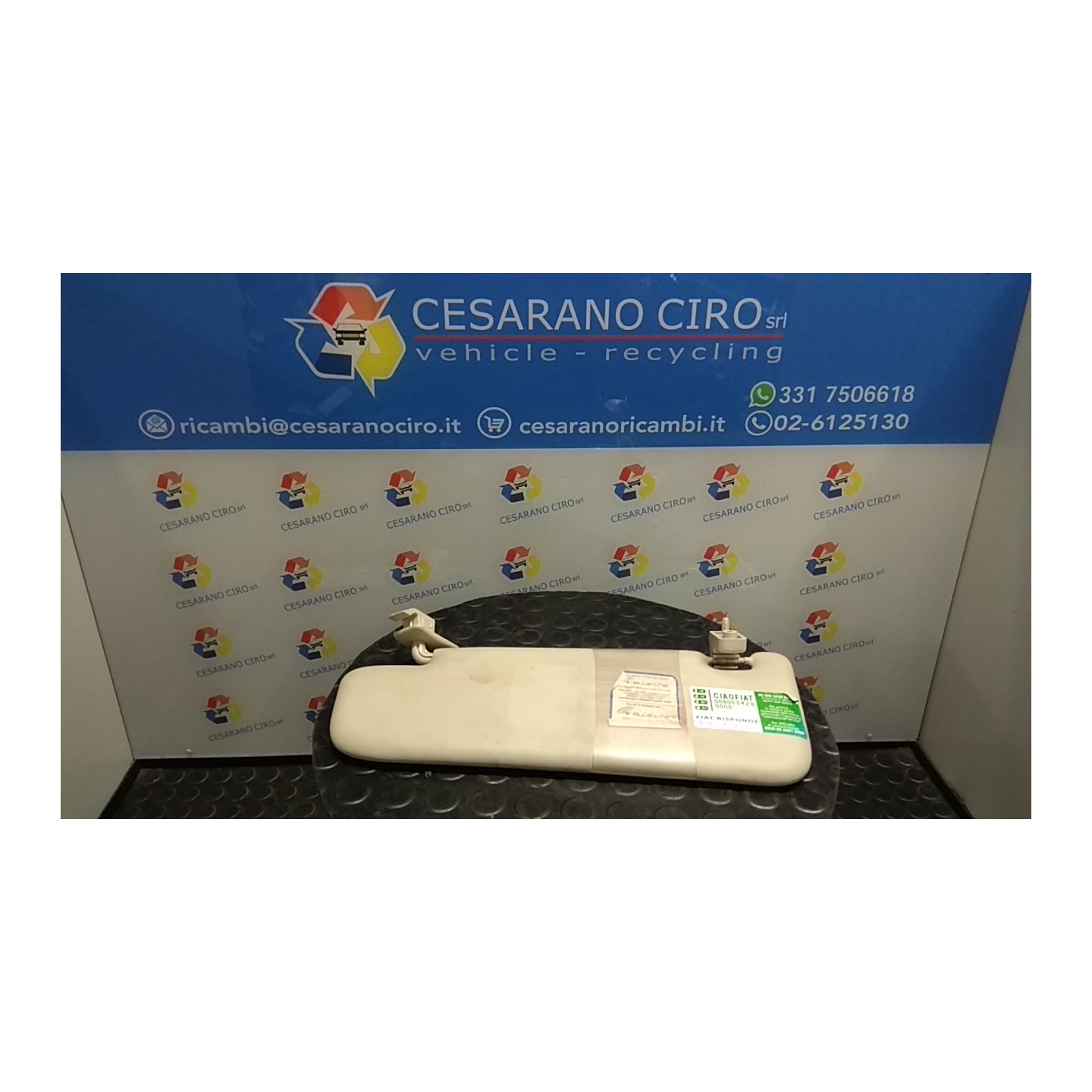 ALETTA PARASOLE PARABREZZA LL1, LL2, LL3, LL4, LL7 SX. 080 FIAT 500 (3P) (07/07-01/15) 169A4000 735643362