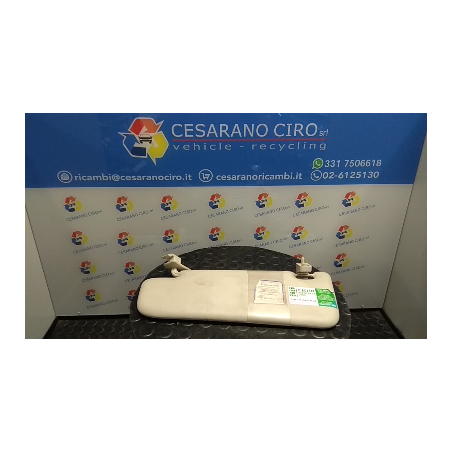 ALETTA PARASOLE PARABREZZA LL1, LL2, LL3, LL4, LL7 SX. 080 FIAT 500 (3P) (07/07-01/15) 169A4000 735643362