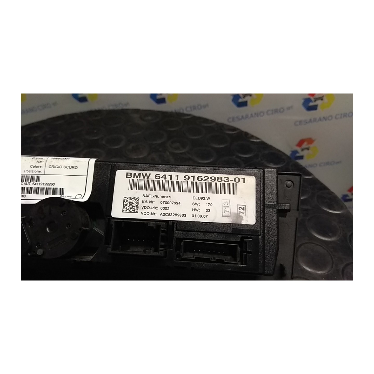 BLOCCO COMANDO CLIMATIZZAZIONE A/C AUT. 037 BMW SERIE 1 (E81/E87) (03/07-12/12 N47D20A 64119199260