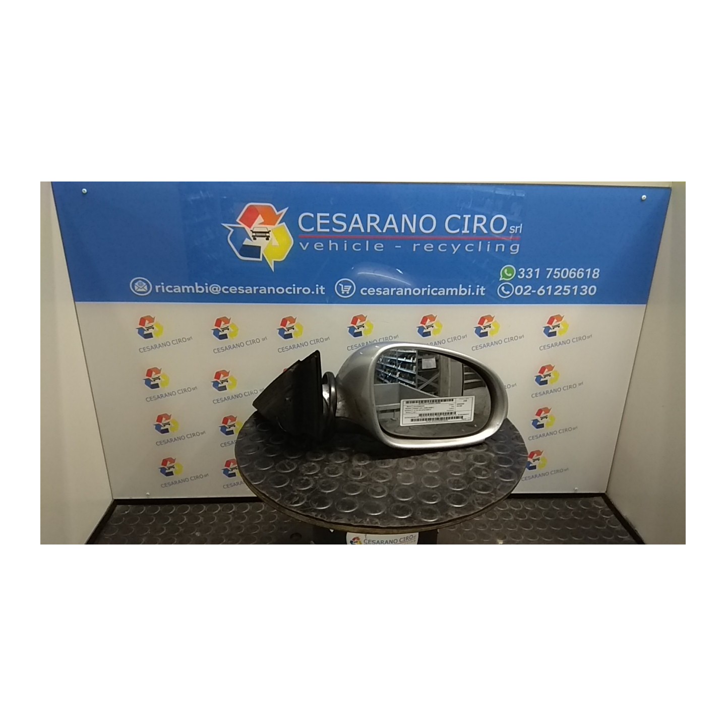RETROVISORE EST. REGOLAZ. ELETTR. TERMICO RIPIEGHEVOLE DX. 030 VOLKSWAGEN PASSAT (3B) (10/00-03/06) AVF 3B1857508G01C