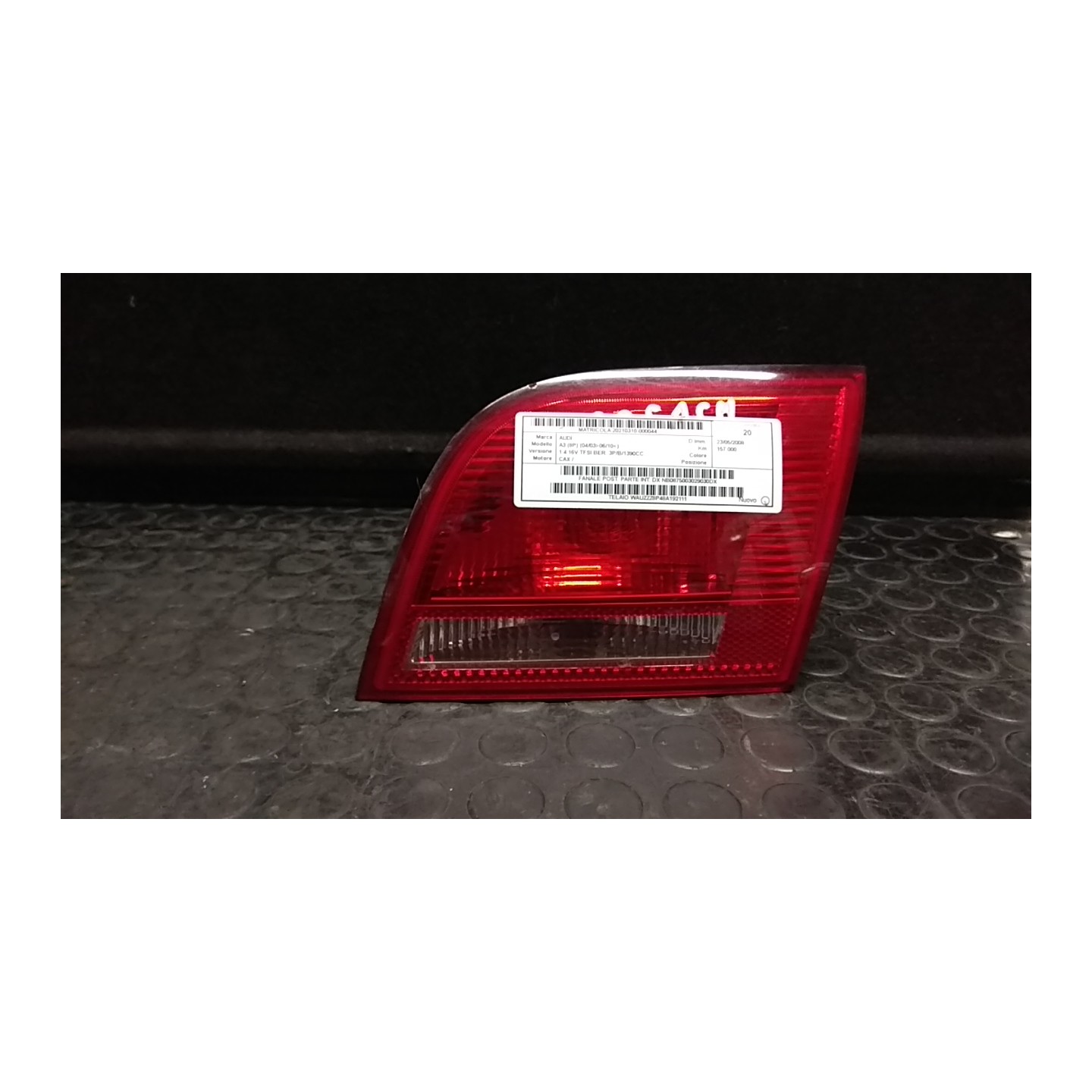 FANALE POST. PARTE INT. DX 044 AUDI A3 (8P) (04/03-06/10) CAX NB0875003029030DX