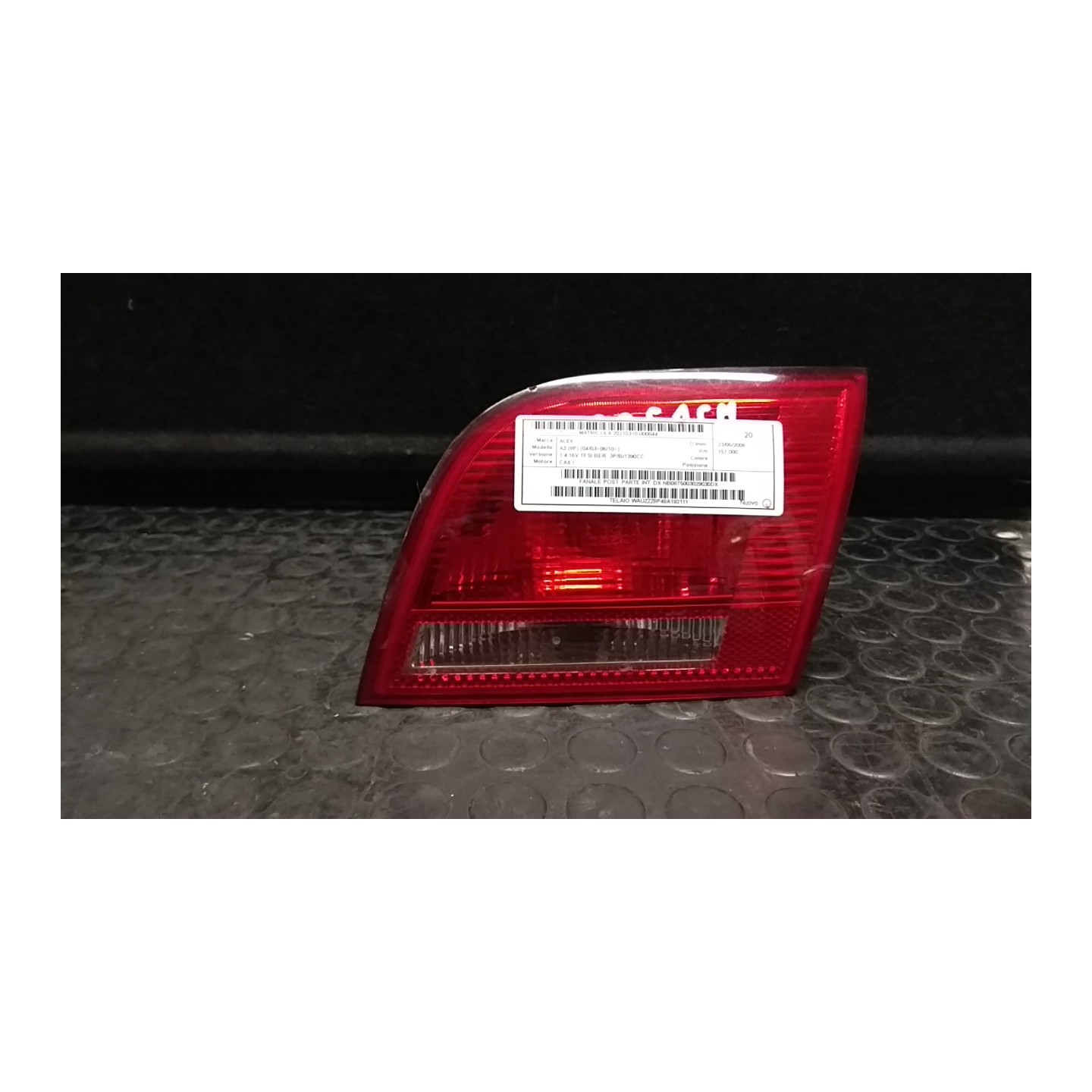 FANALE POST. PARTE INT. DX 044 AUDI A3 (8P) (04/03-06/10) CAX NB0875003029030DX