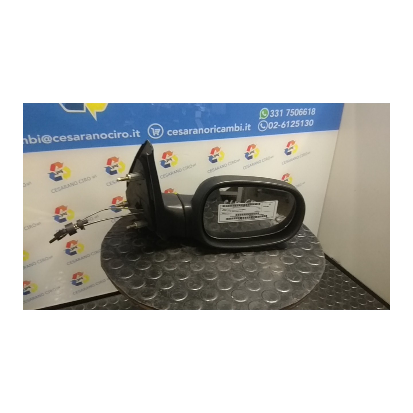 RETROVISORE EST. REGOLAZ. MANUALE DX. 043 RENAULT CLIO 1A SERIE (04/96-03/98) D7FA7 7700826599