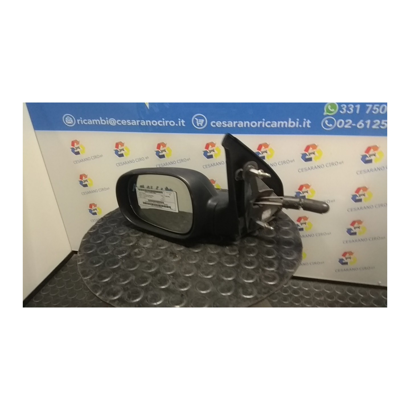 RETROVISORE EST. REGOLAZ. MANUALE SX. 044 RENAULT CLIO 1A SERIE (04/96-03/98) D7FA7 7700826598