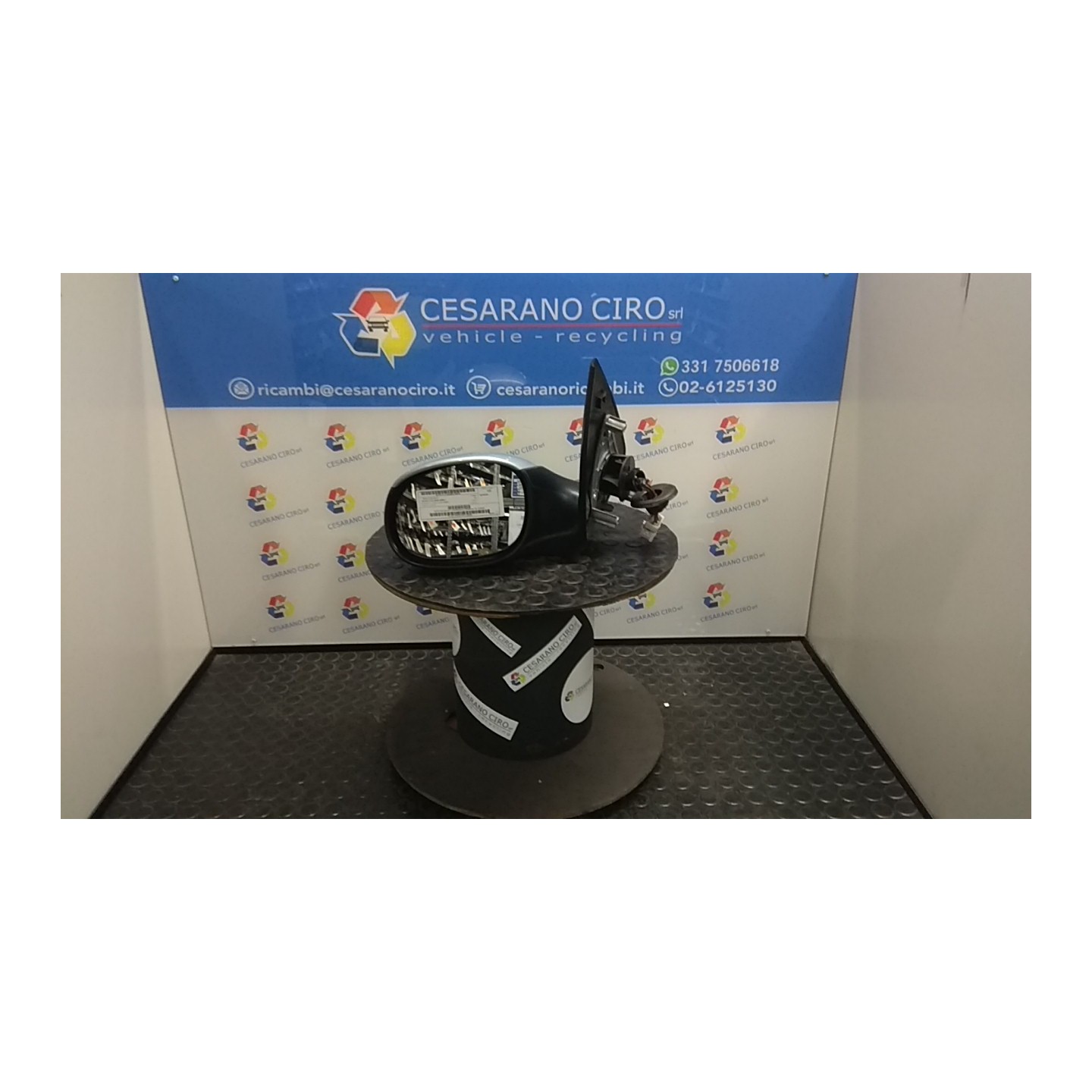 RETROVISORE EST. D/VERNIC/ELETTR/RISCAL SX. 076 PEUGEOT 206 (09/98-06/09) KFW 8153KQ
