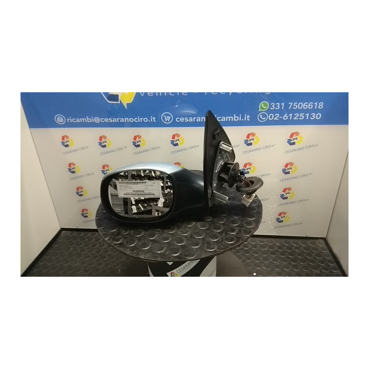 RETROVISORE EST. D/VERNIC/ELETTR/RISCAL SX. 076 PEUGEOT 206 (09/98-06/09) KFW 8153KQ